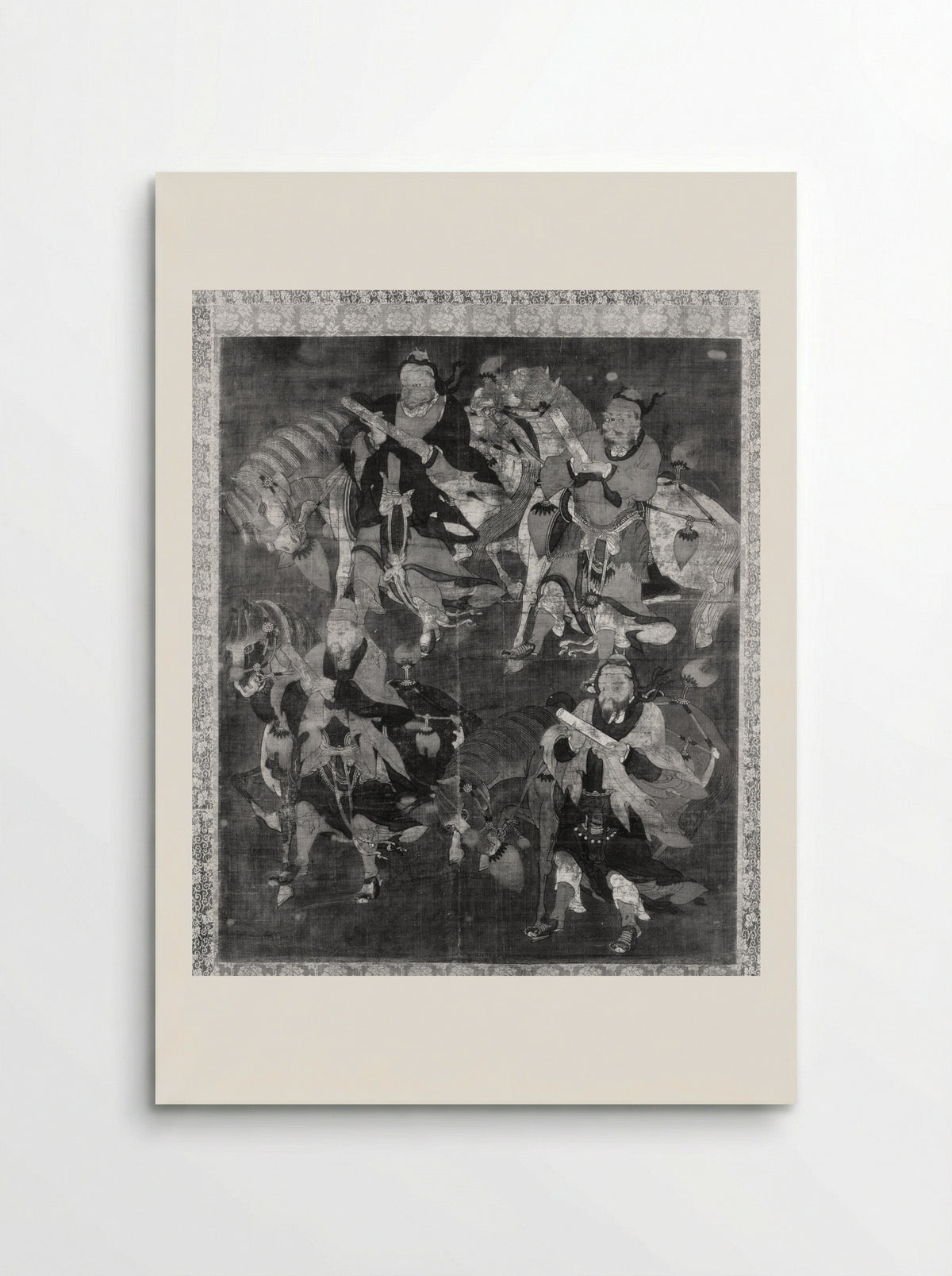 Four Deities with Horses - Fine Art Print - Poster