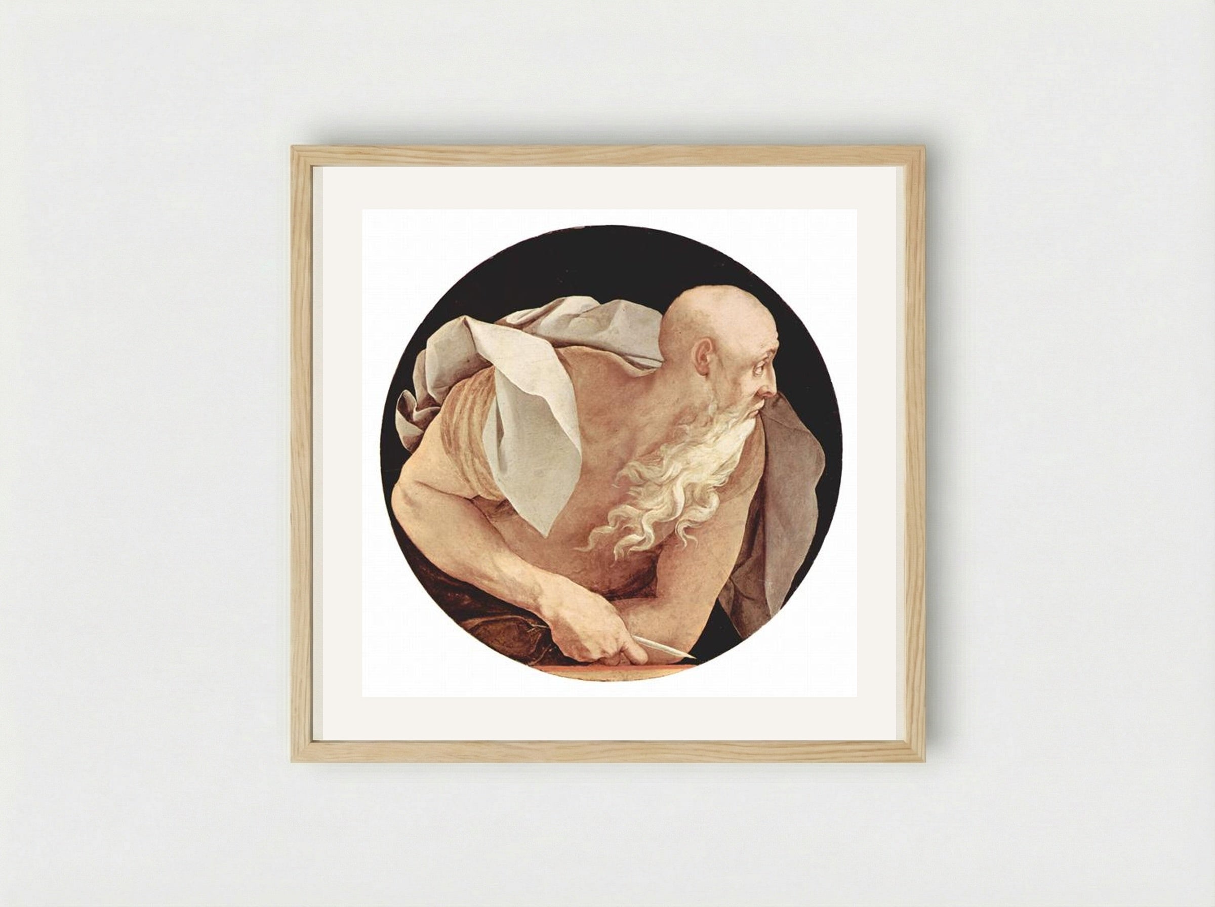 Four Evangelists: Saint John - Jacopo Pontormo - Framed Print Wood