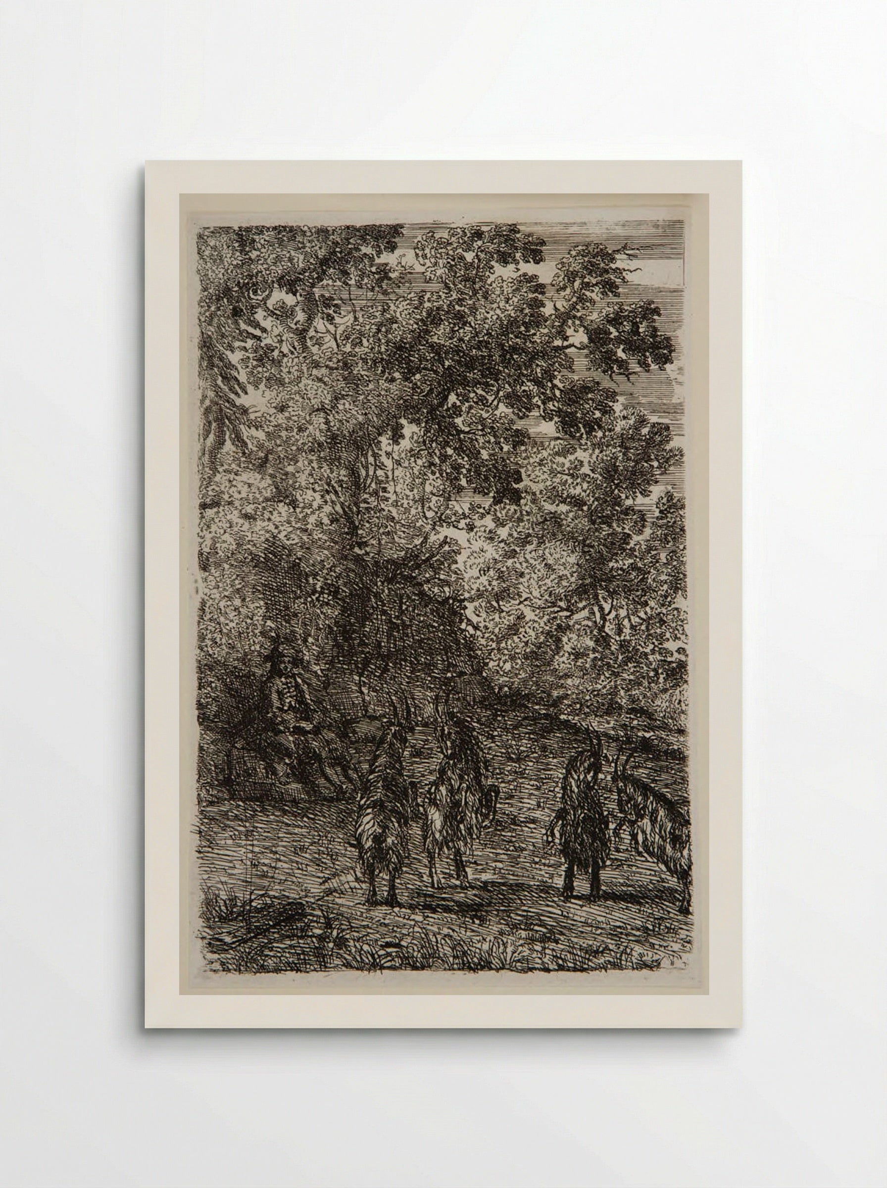 Four Goats - Claude Lorrain - Poster
