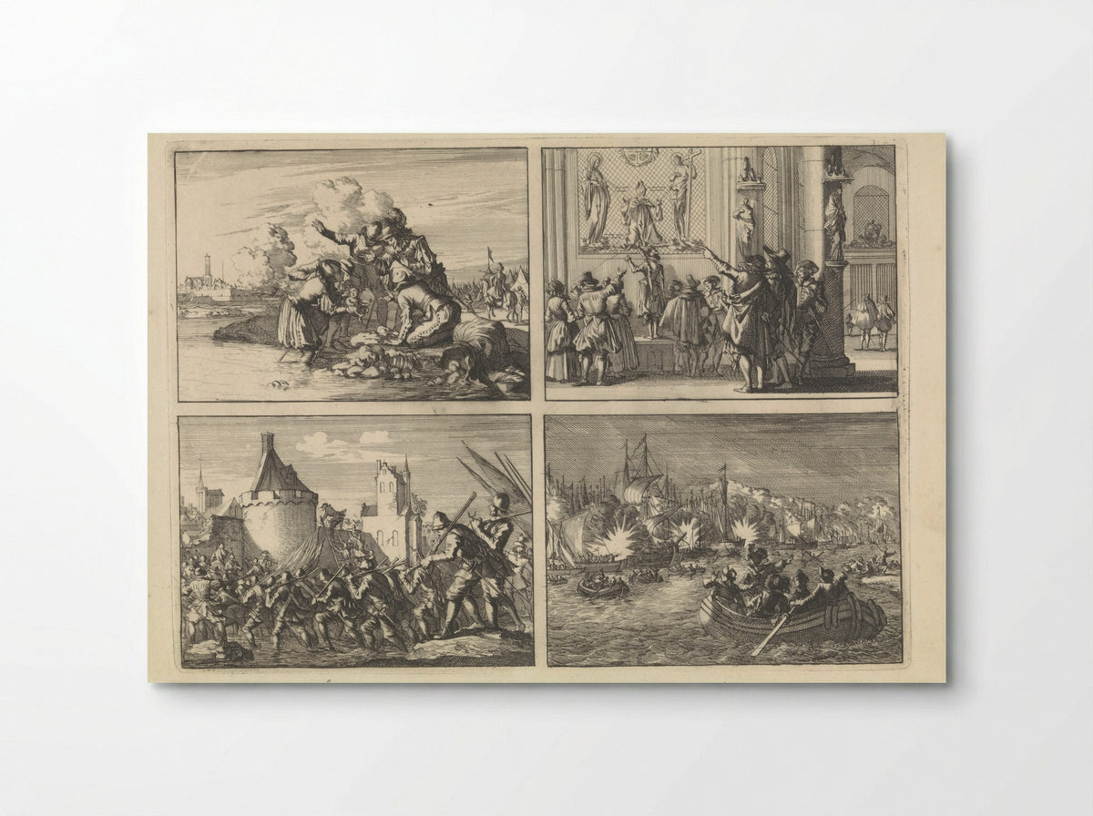 Four Historical Scenes of the Eighty Years' War - Caspar Luyken - Poster