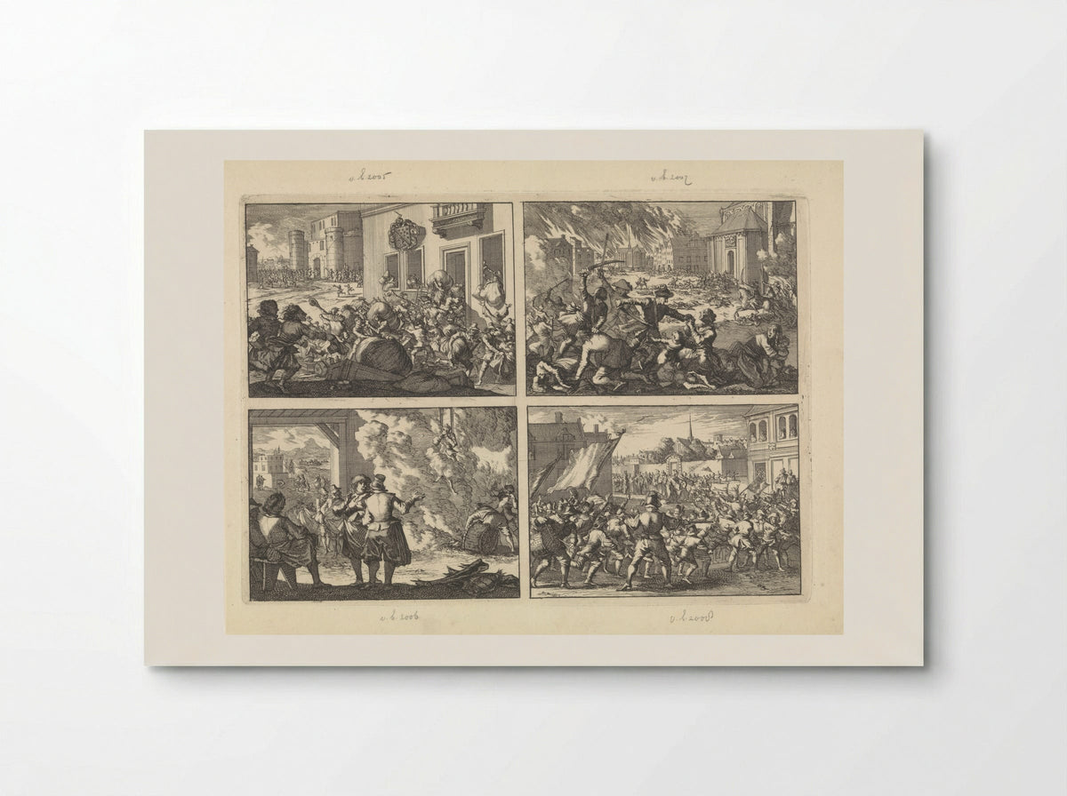 Four Historical Scenes - Caspar Luyken - Poster