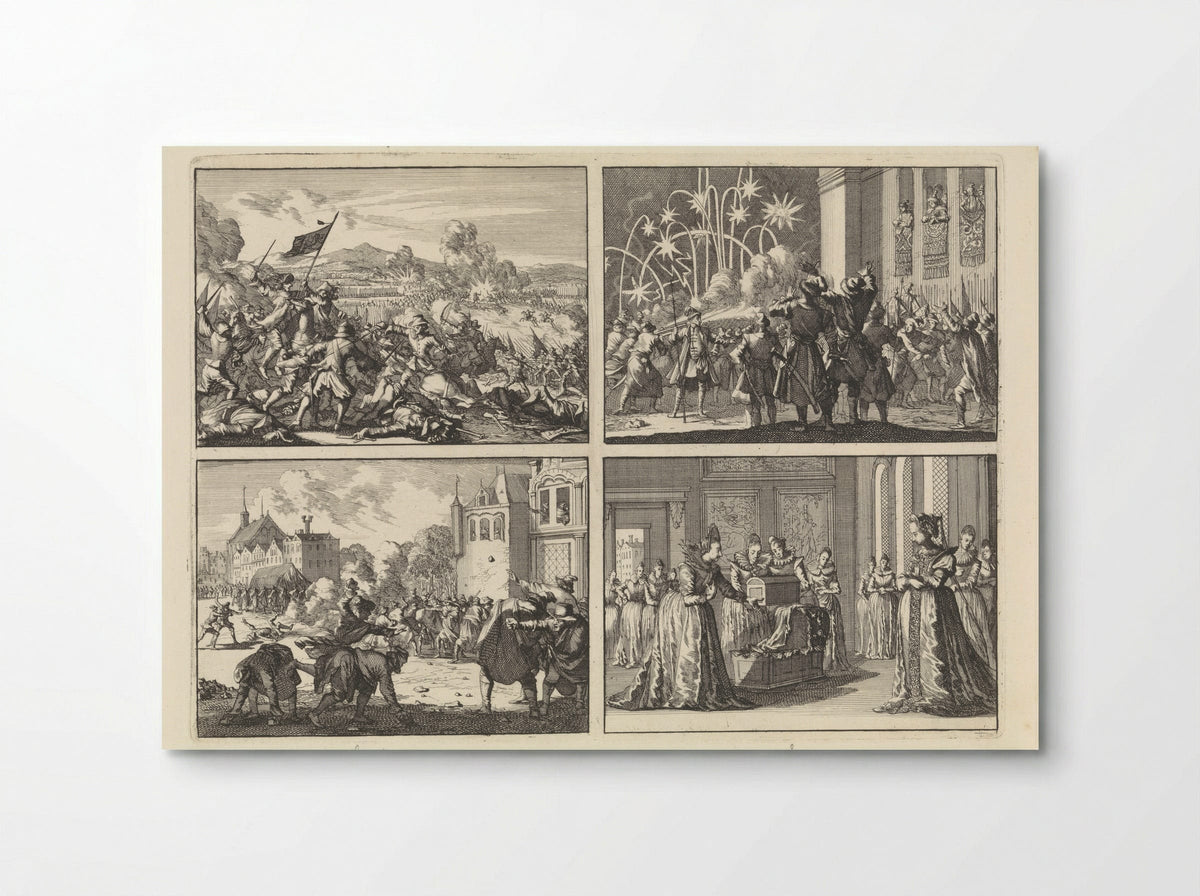 Four Historical Scenes - Caspar Luyken - Poster