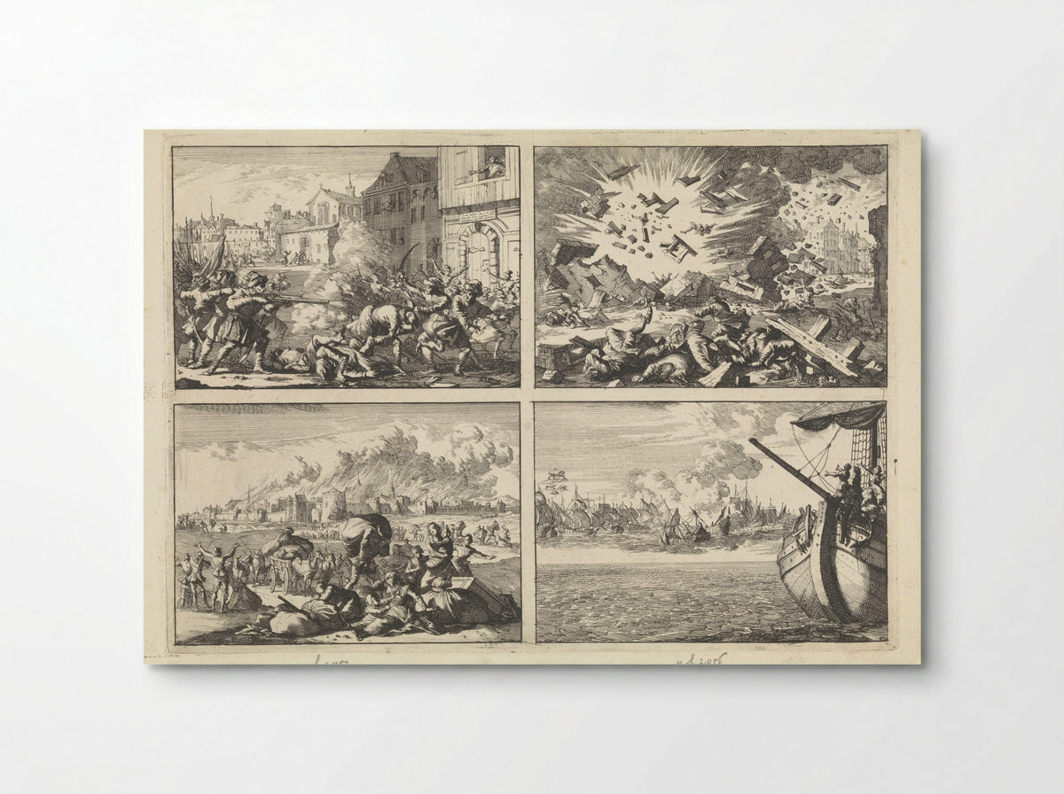 Four Historical Scenes - Caspar Luyken - Poster