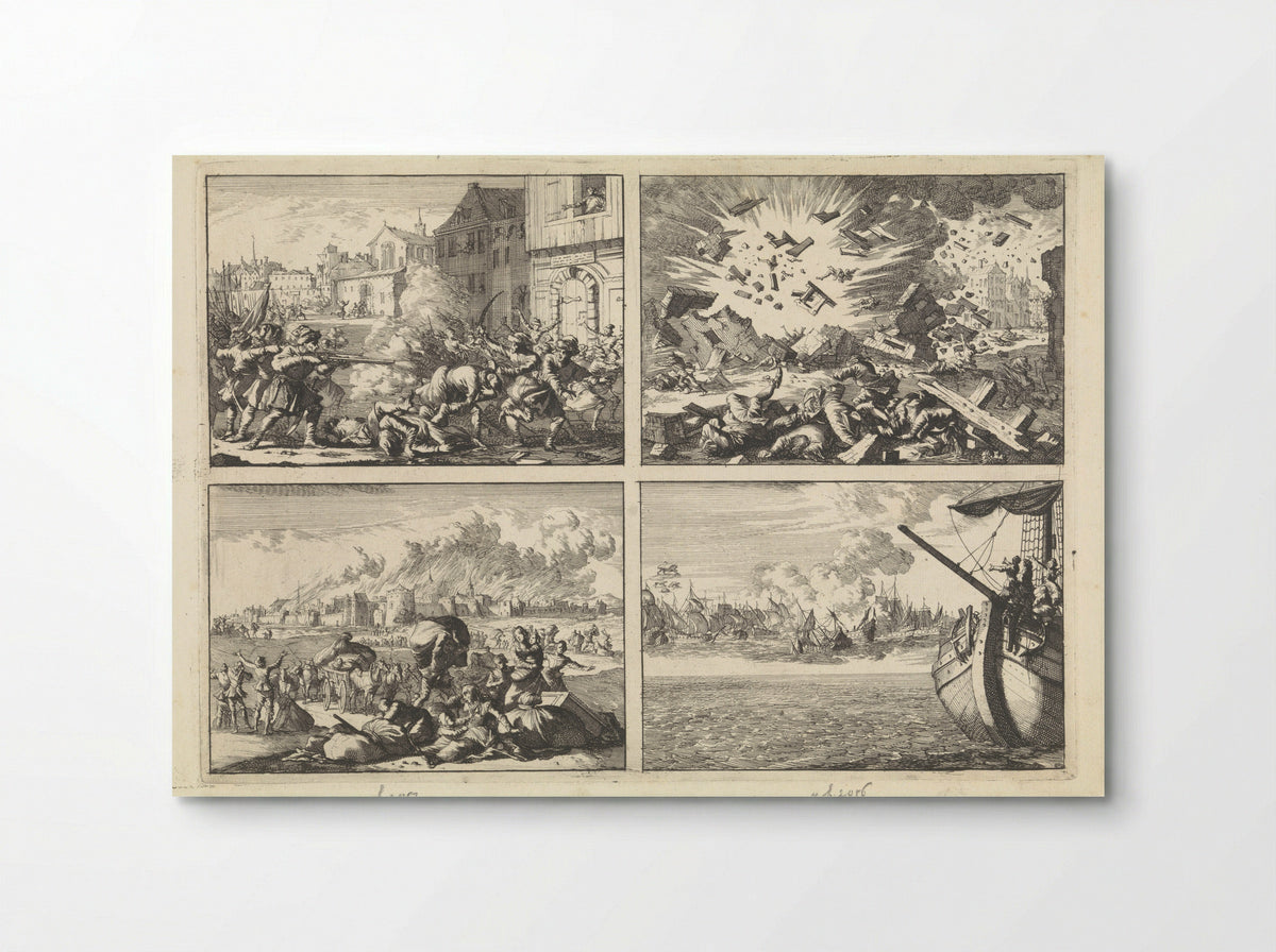 Four Historical Scenes - Caspar Luyken - Poster