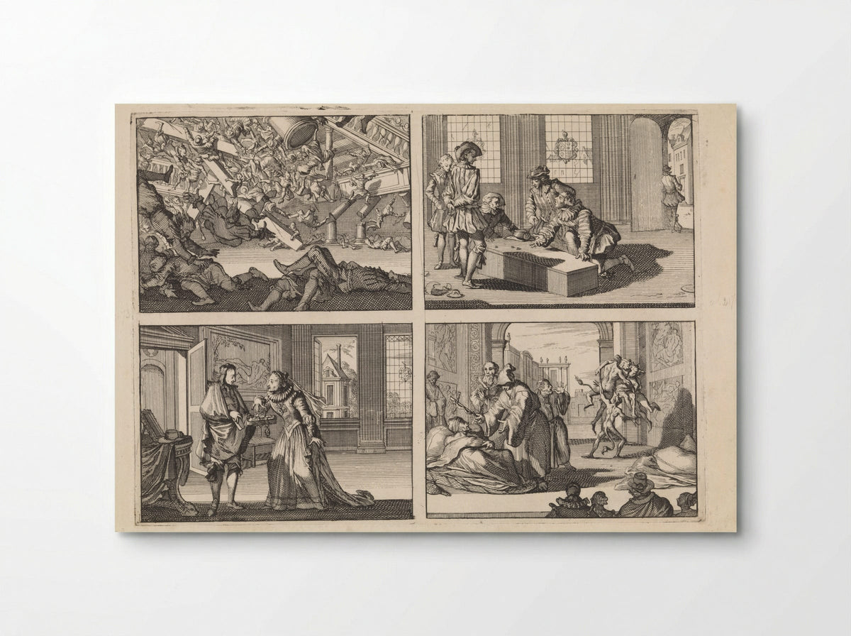 Four Historical Scenes - Caspar Luyken - Poster