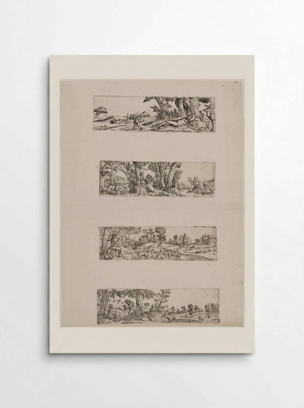 Four Mythological Landscapes - Fine Art Print - Poster