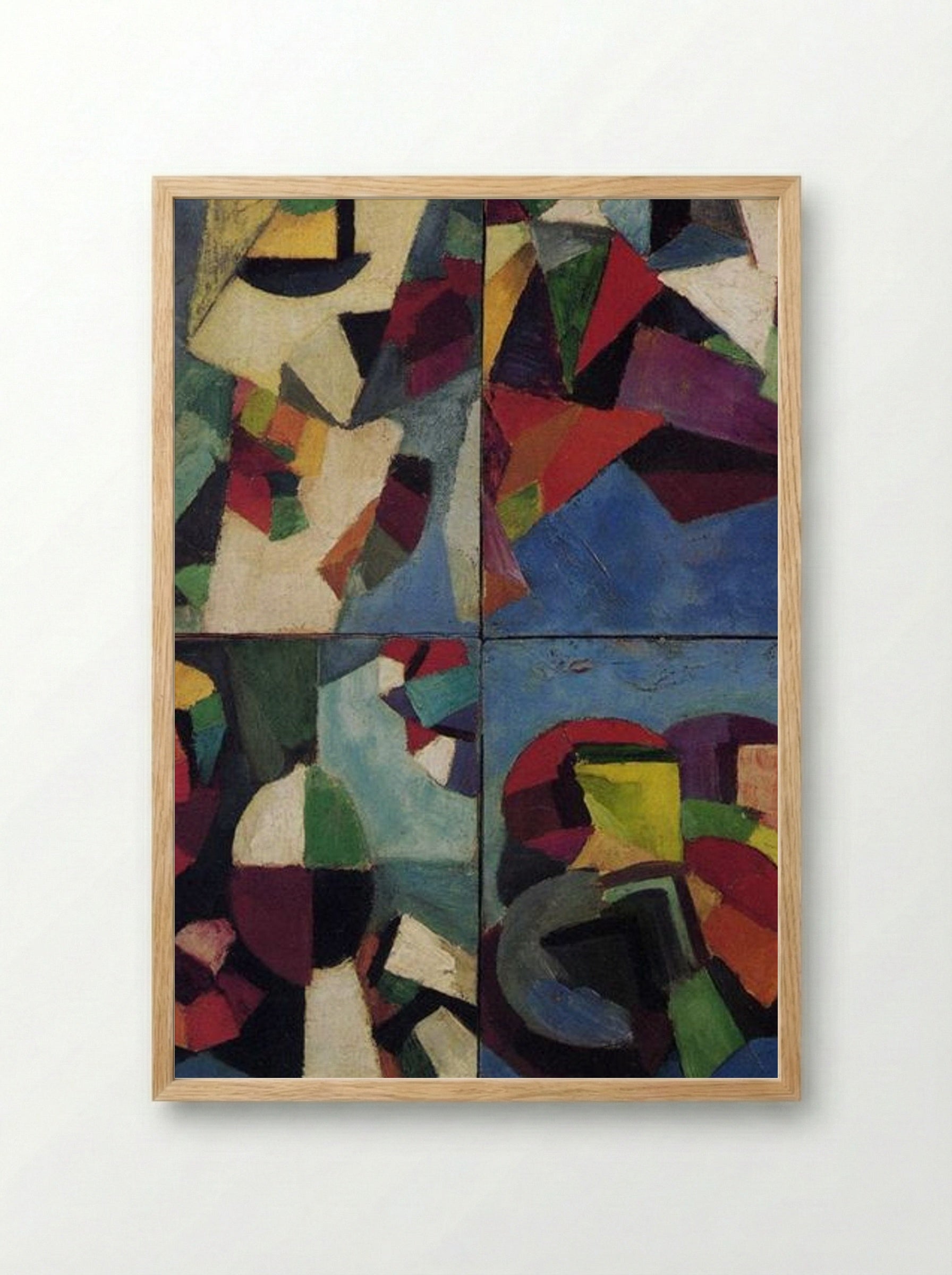 Four Part Synchromy, Number 7 - Morgan Russell - Framed Print Wood