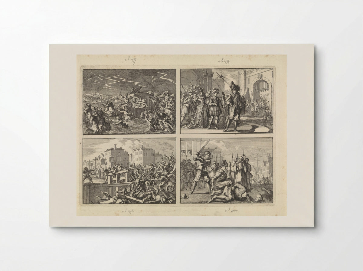Four Scenes from the Life of Louis XIII - Caspar Luyken - Poster