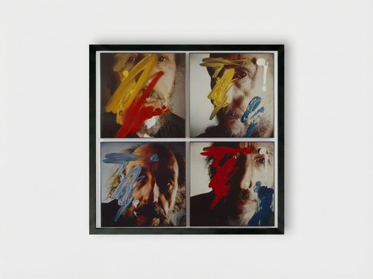 Four Self-Portraits 05.3.81 - Richard Hamilton - Framed Print Black