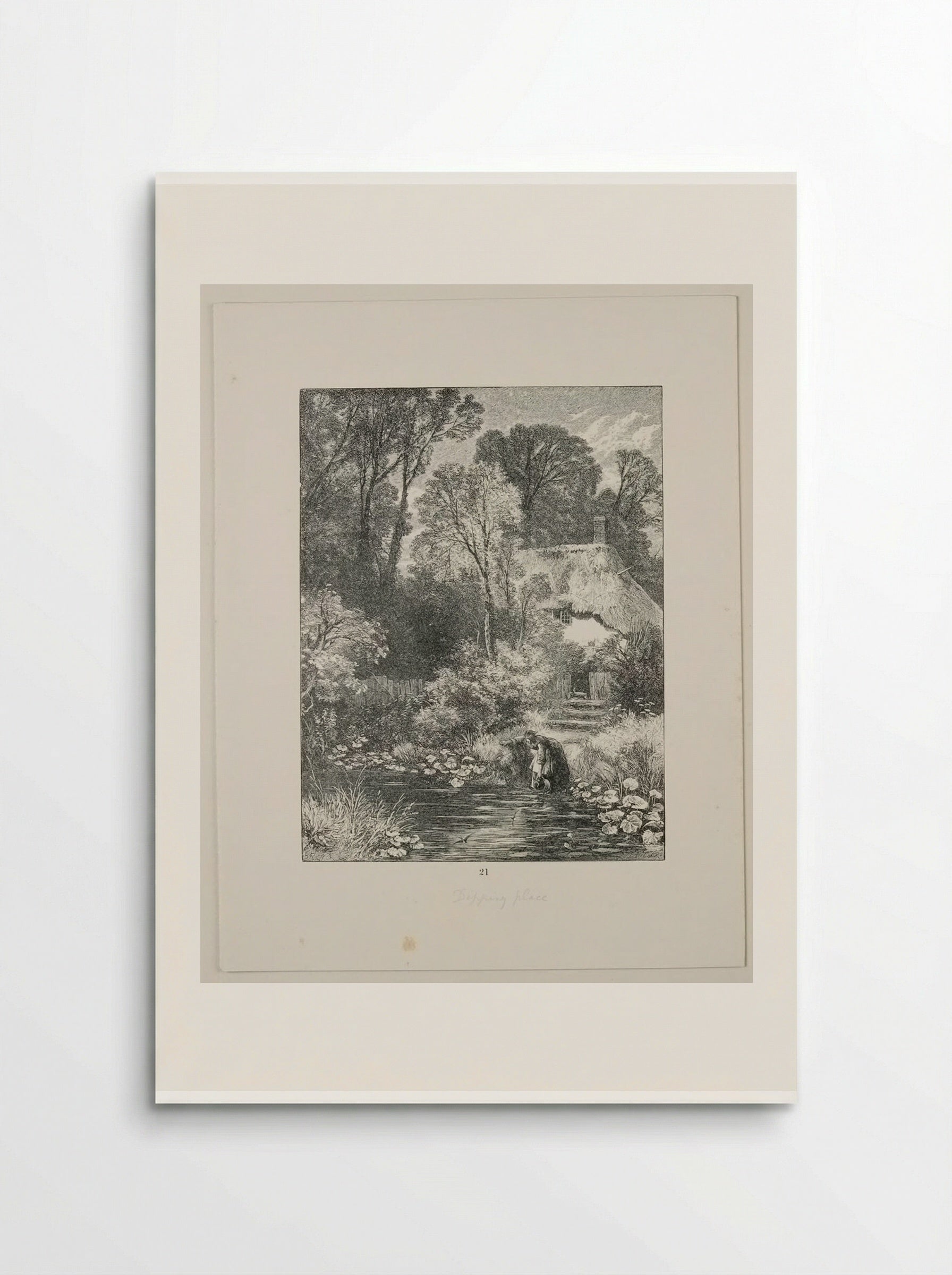 Four Stages of the Stream: 1 The Dipping-Place - Edward Dalziel - Poster