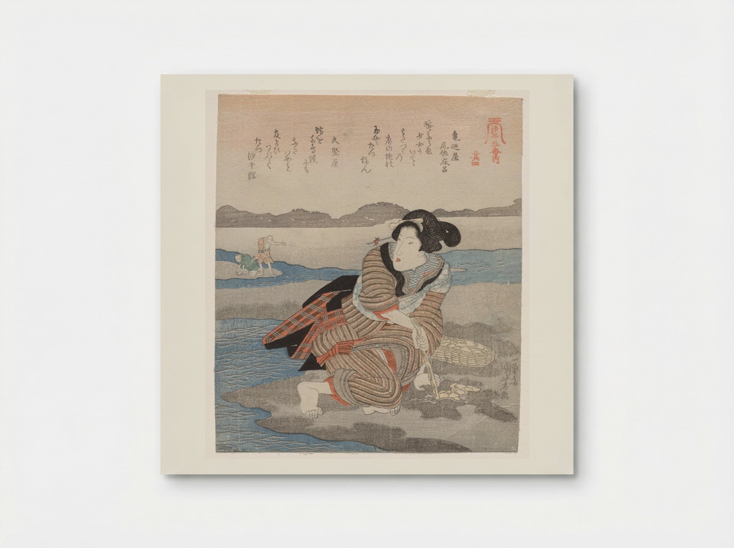 Fourth Print from A Low Tide Pentaptych - Utagawa Kuniyoshi - Poster