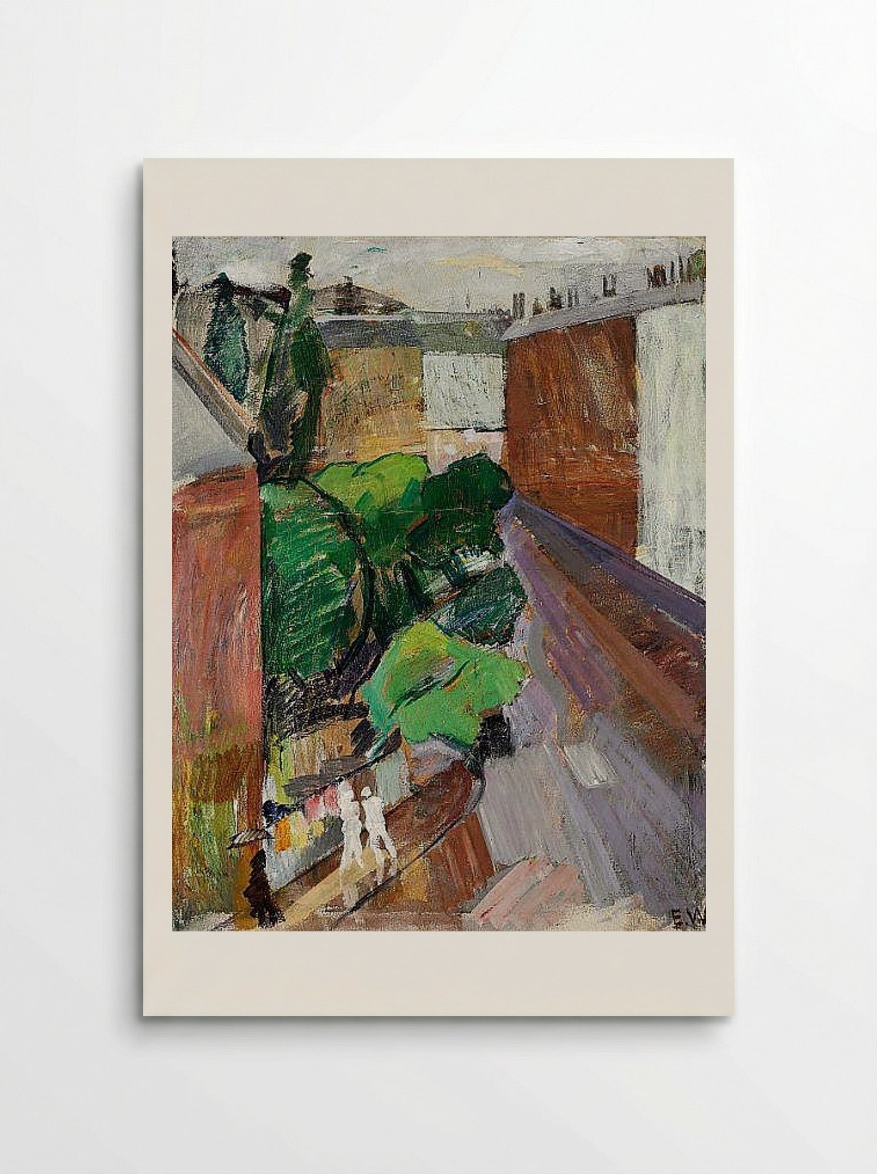 Fra Classensgade, regnvejr - Edvard Weie - Poster