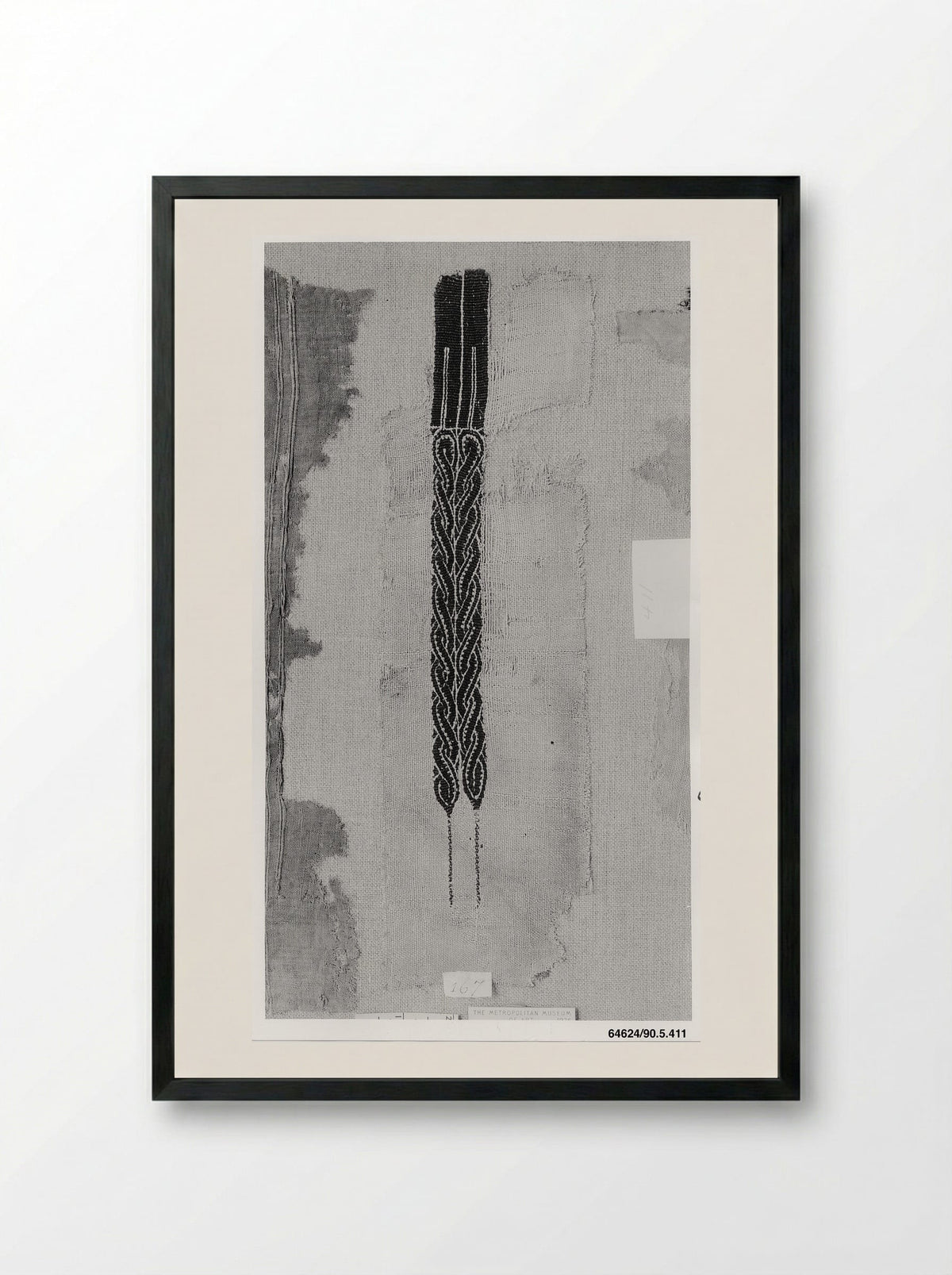 Fragment of Shoulder Band - Unknown Artist - Framed Print Black