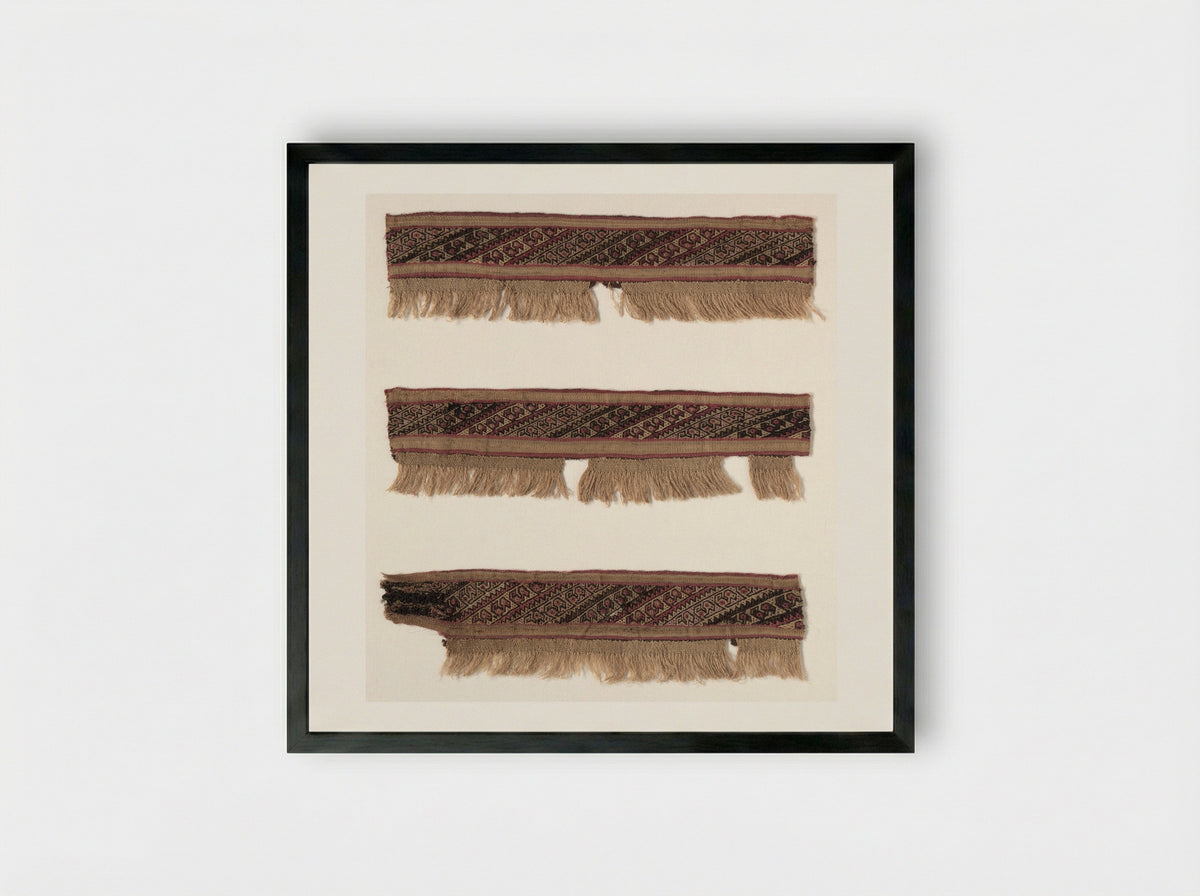 Fragment of a Border - Fine Art Print - Framed Print Black