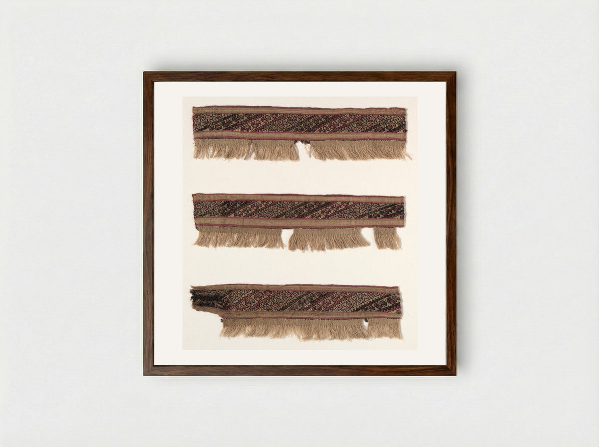 Fragment of a Border - Fine Art Print - Framed Print Dark Wood