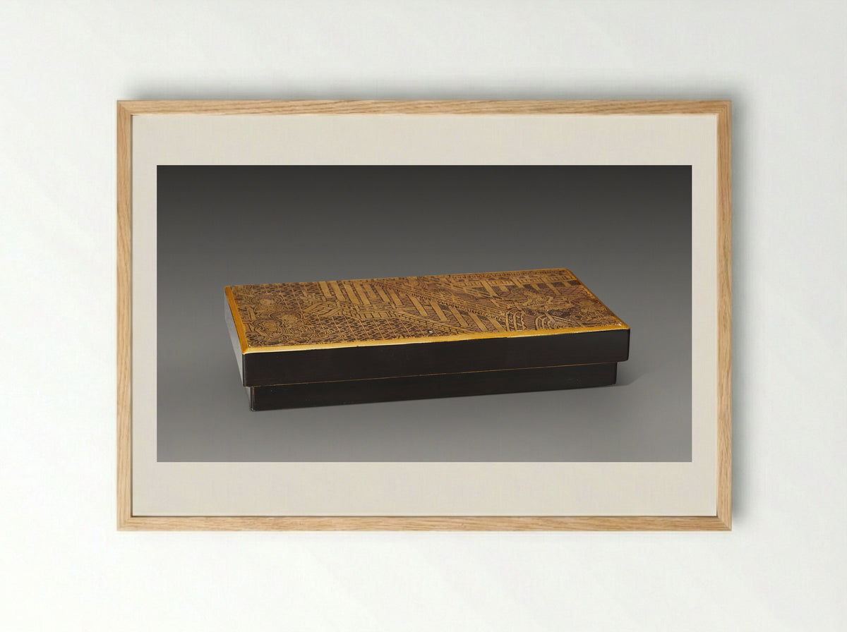 Fragment of a Cover - Unknown Artist - Framed Print Wood