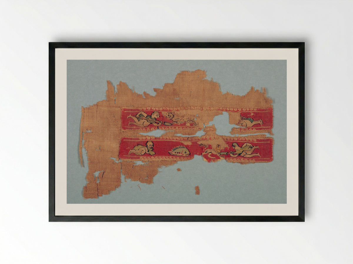 Fragment of a Tunic - Unknown Artist - Framed Print Black