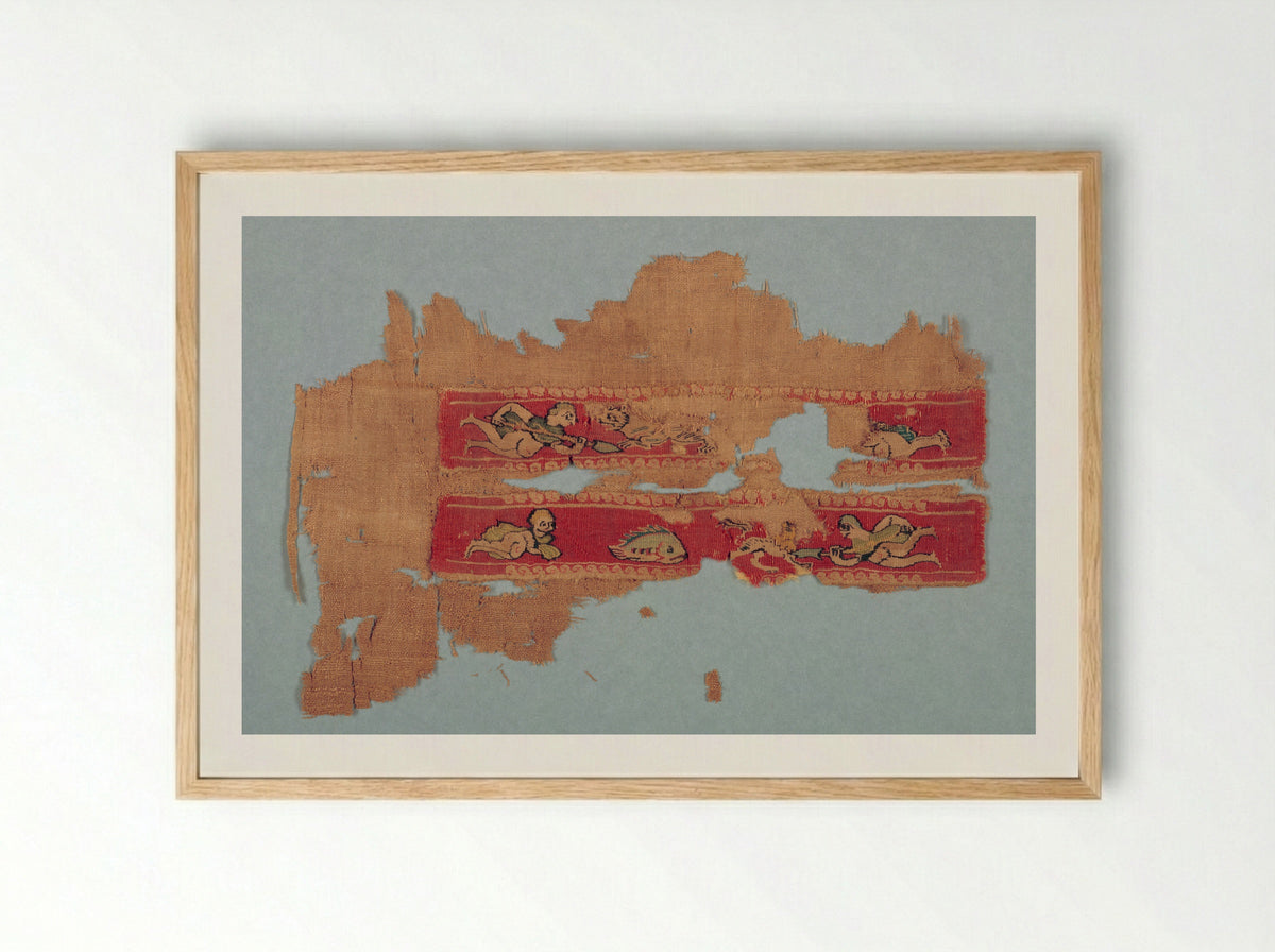 Fragment of a Tunic - Unknown Artist - Framed Print Wood