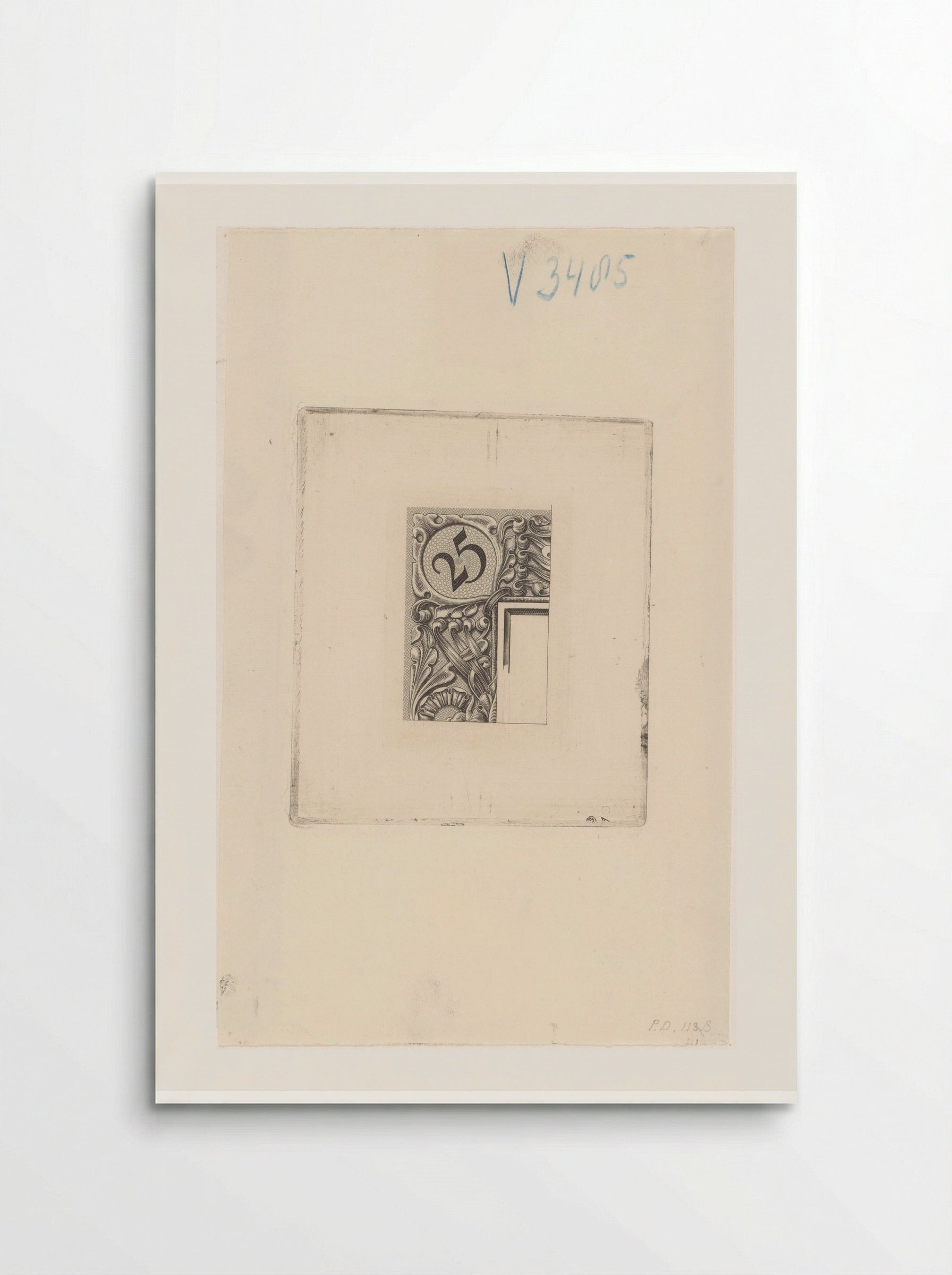 Fragment of a Twenty-Five Gulden Banknote - Pieter Dupont - Poster