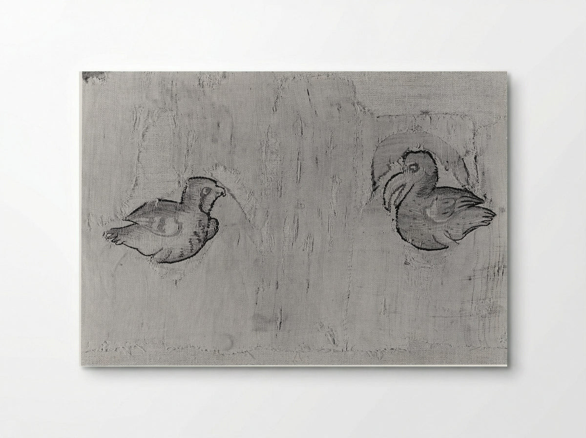 Fragment with Two Birds - Fine Art Print - Poster