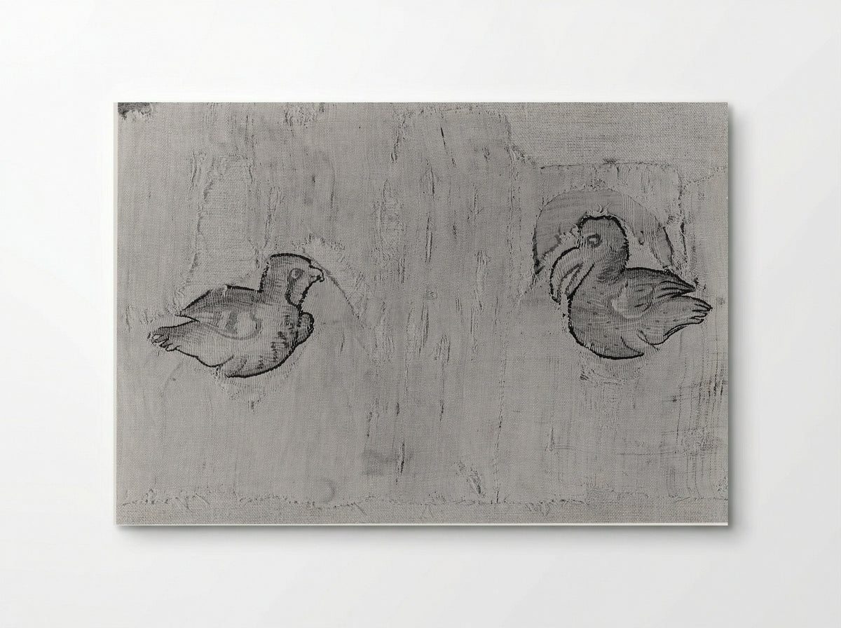 Fragment with Two Birds - Fine Art Print - Poster