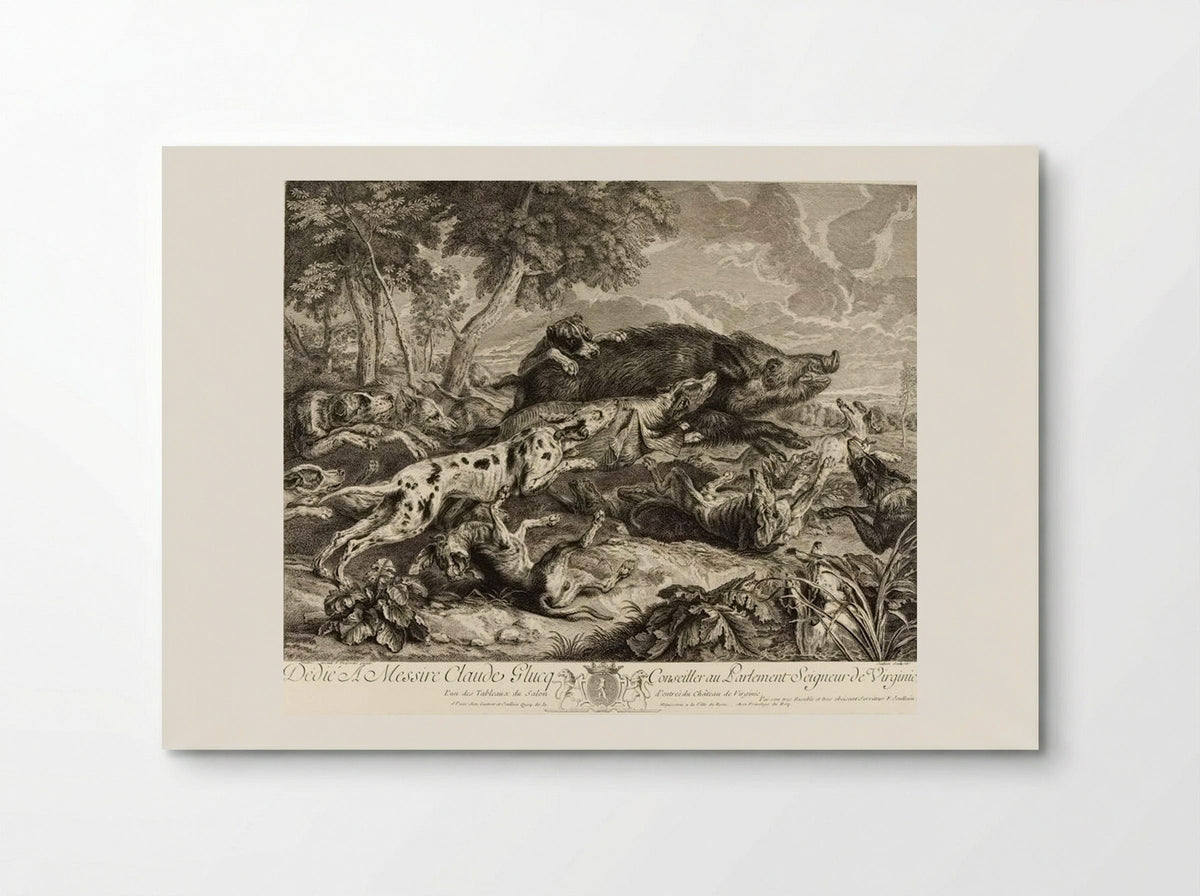 François Desportes (Hunting Scene) - François Joullain - Poster