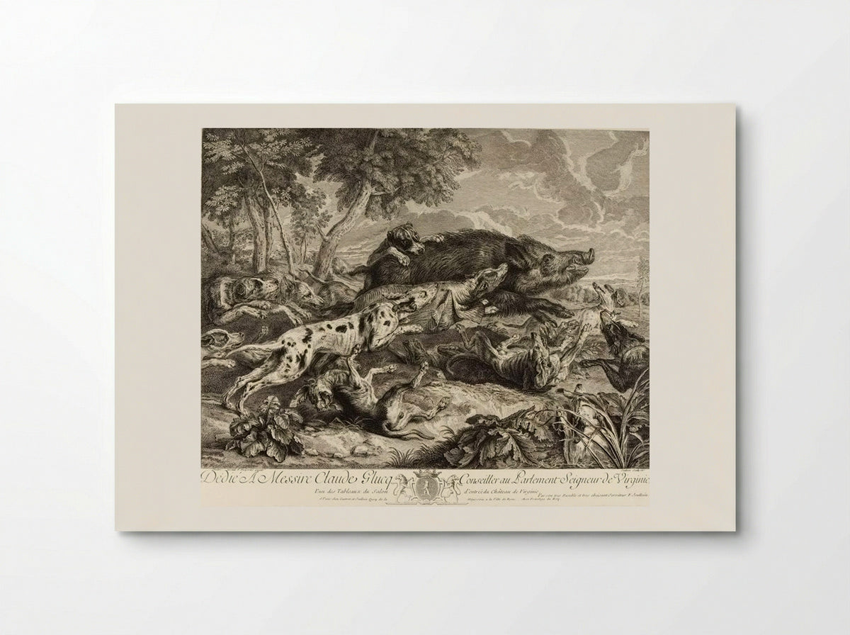 François Desportes (Hunting Scene) - François Joullain - Poster