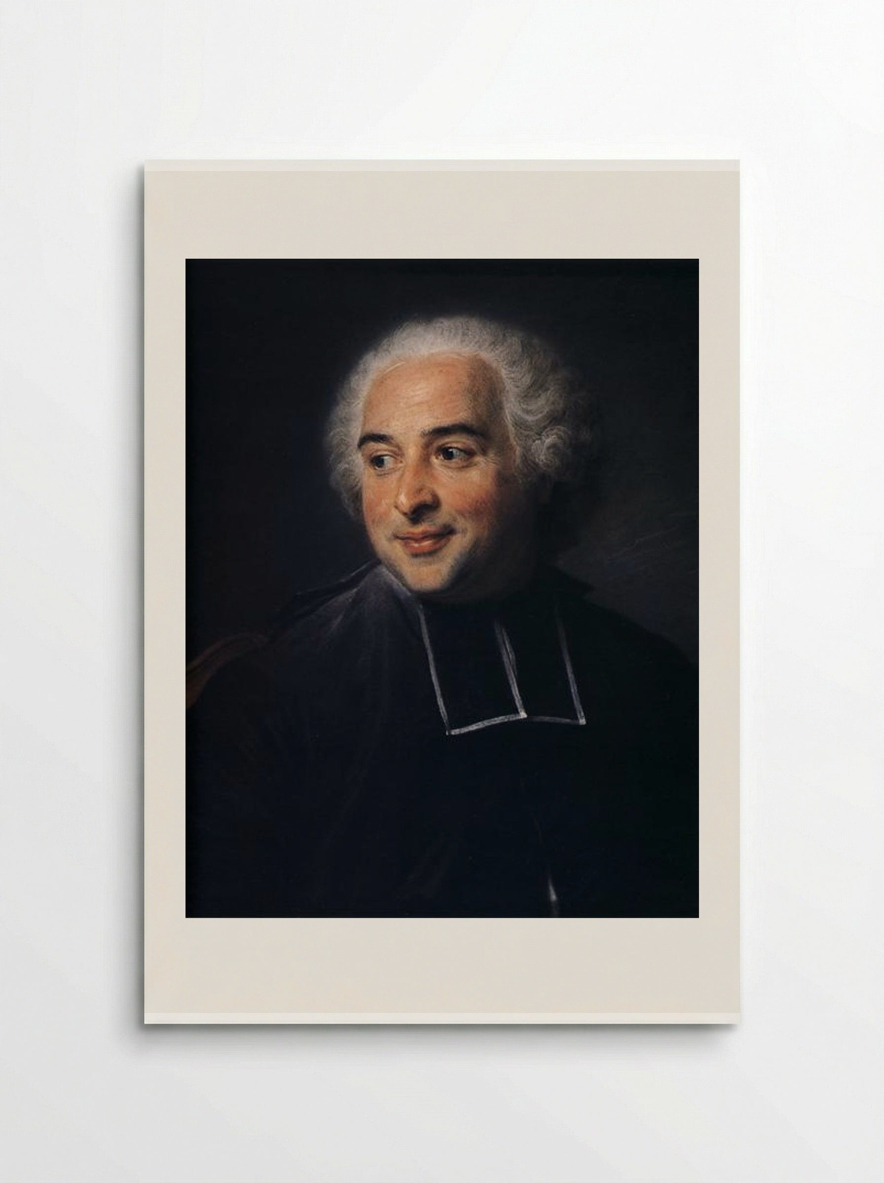 François-Emmanuel Pommyer, Abbot of Bonneval - Maurice Quentin de La Tour - Poster