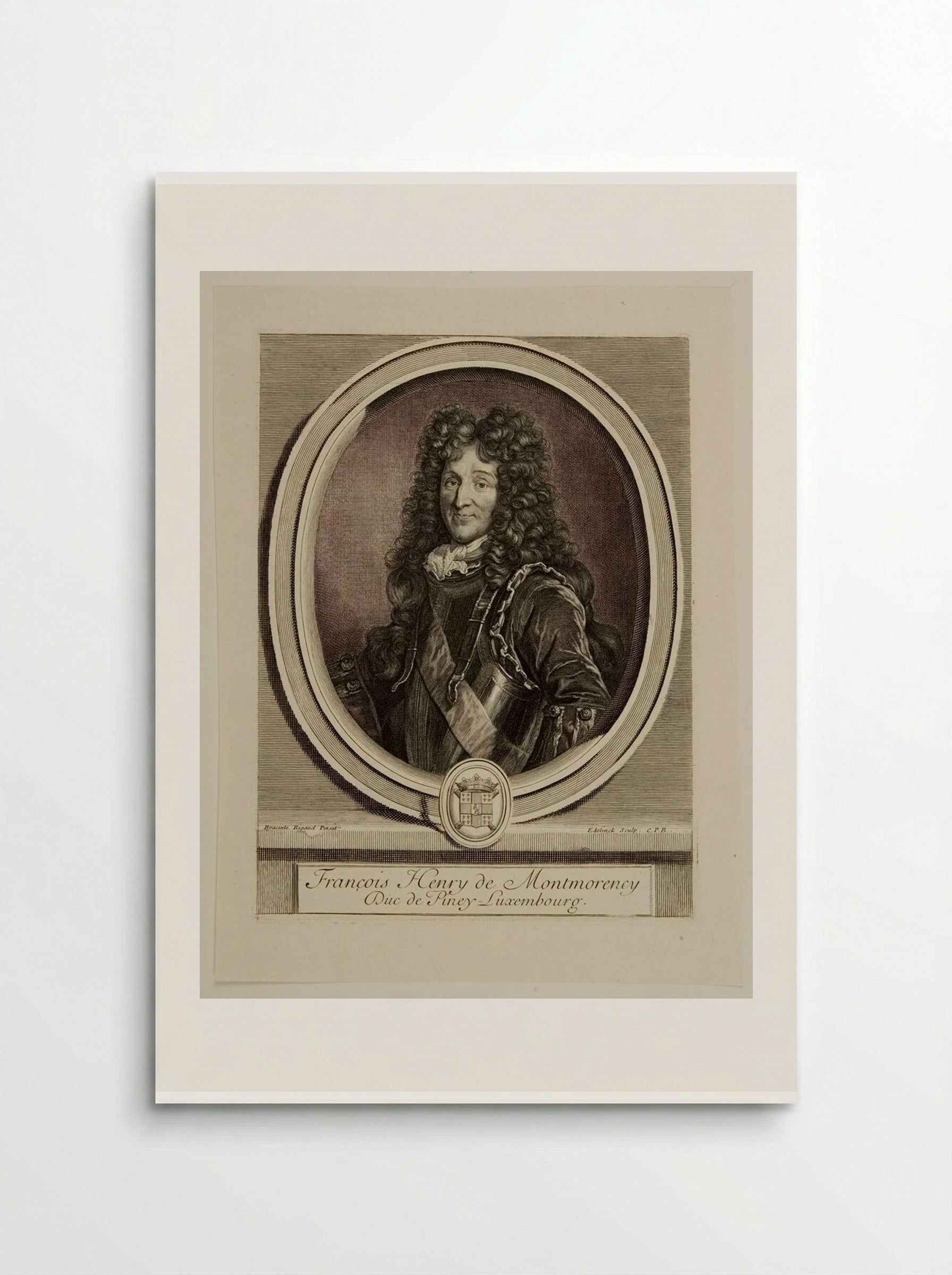 François-Henri de Montmorency, Duc de Piney-Luxembourg - Gérard Edelinck - Poster