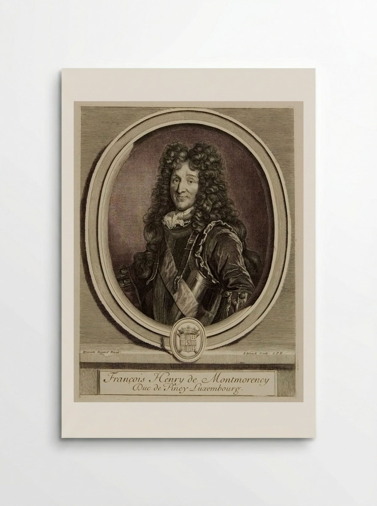 François-Henri de Montmorency, Duc de Piney-Luxembourg - Gérard Edelinck - Poster