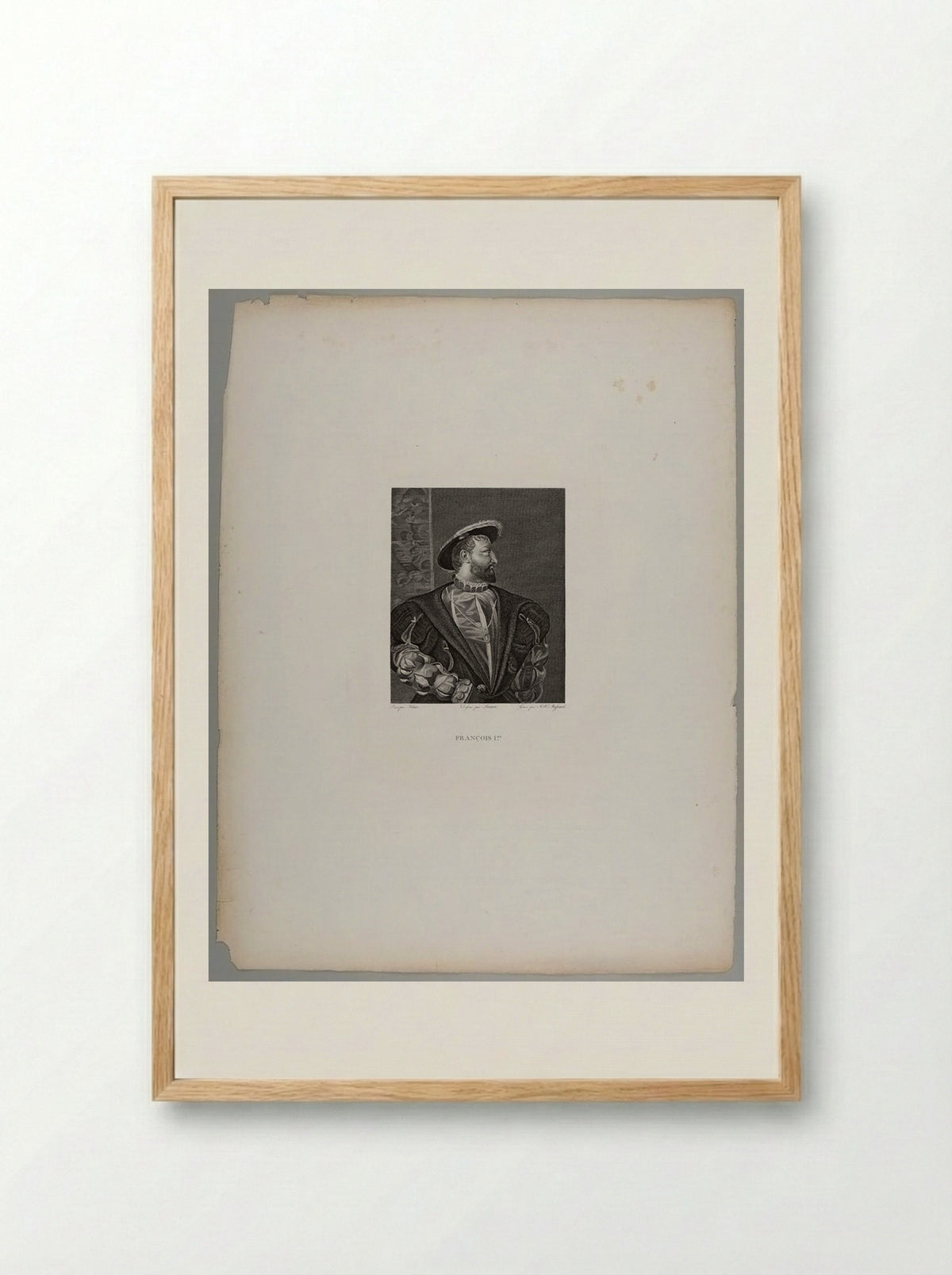 François I - Jean Baptiste Louis Massard - Framed Print Wood