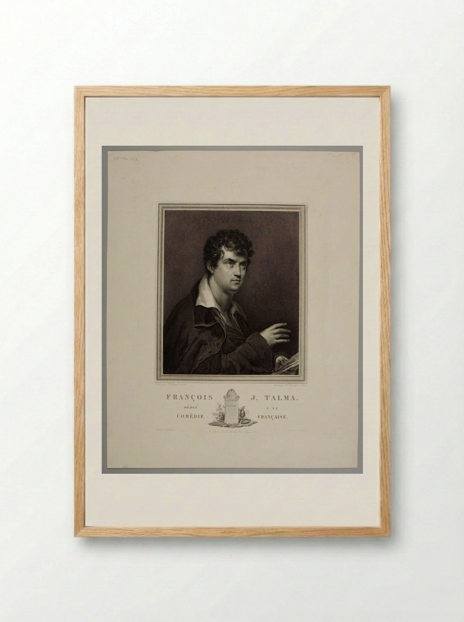 François-Joseph Talma - Alexis François Girard - Framed Print Wood