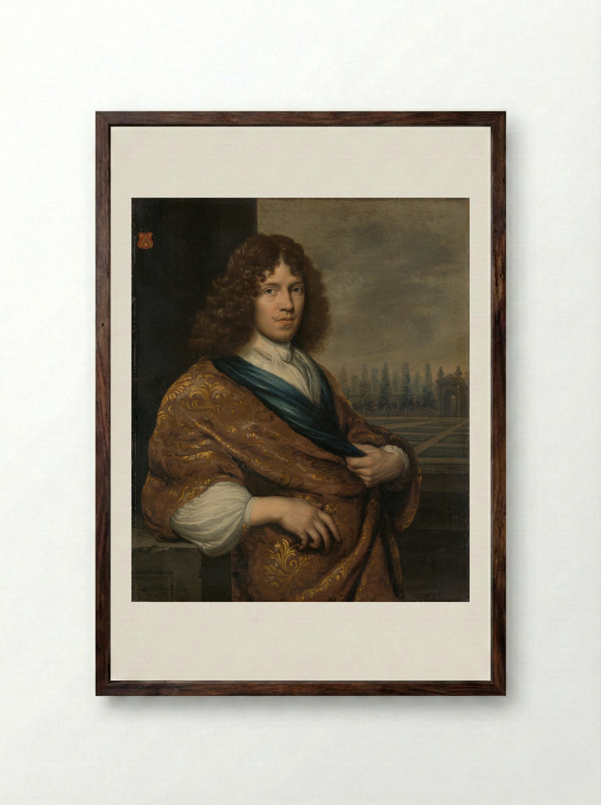 François Leidecker - Zacharias Blijhooft - Framed Print Dark Wood