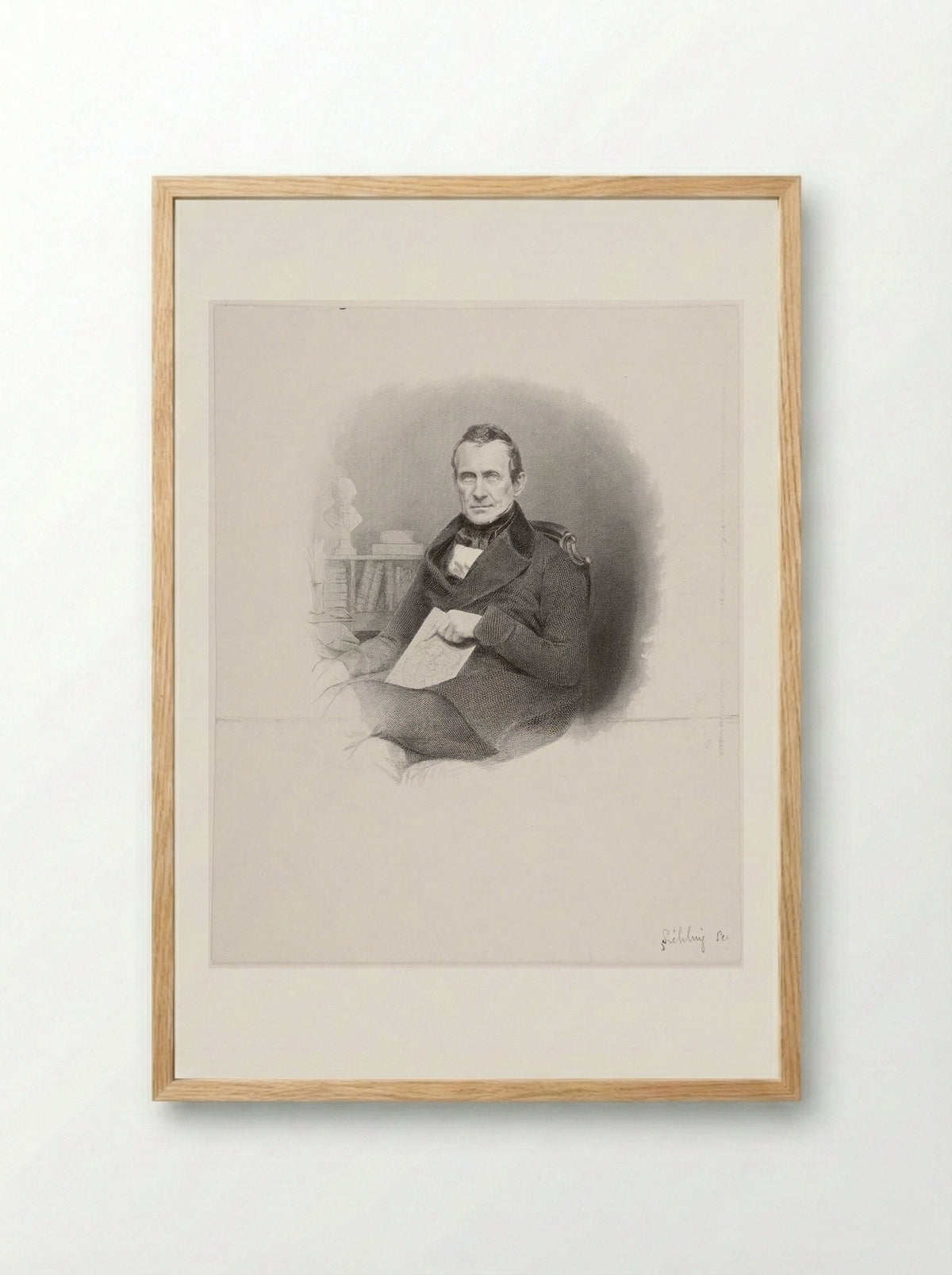 Francis Calley Gray - Lazarus Gottlieb Sichling - Framed Print Wood