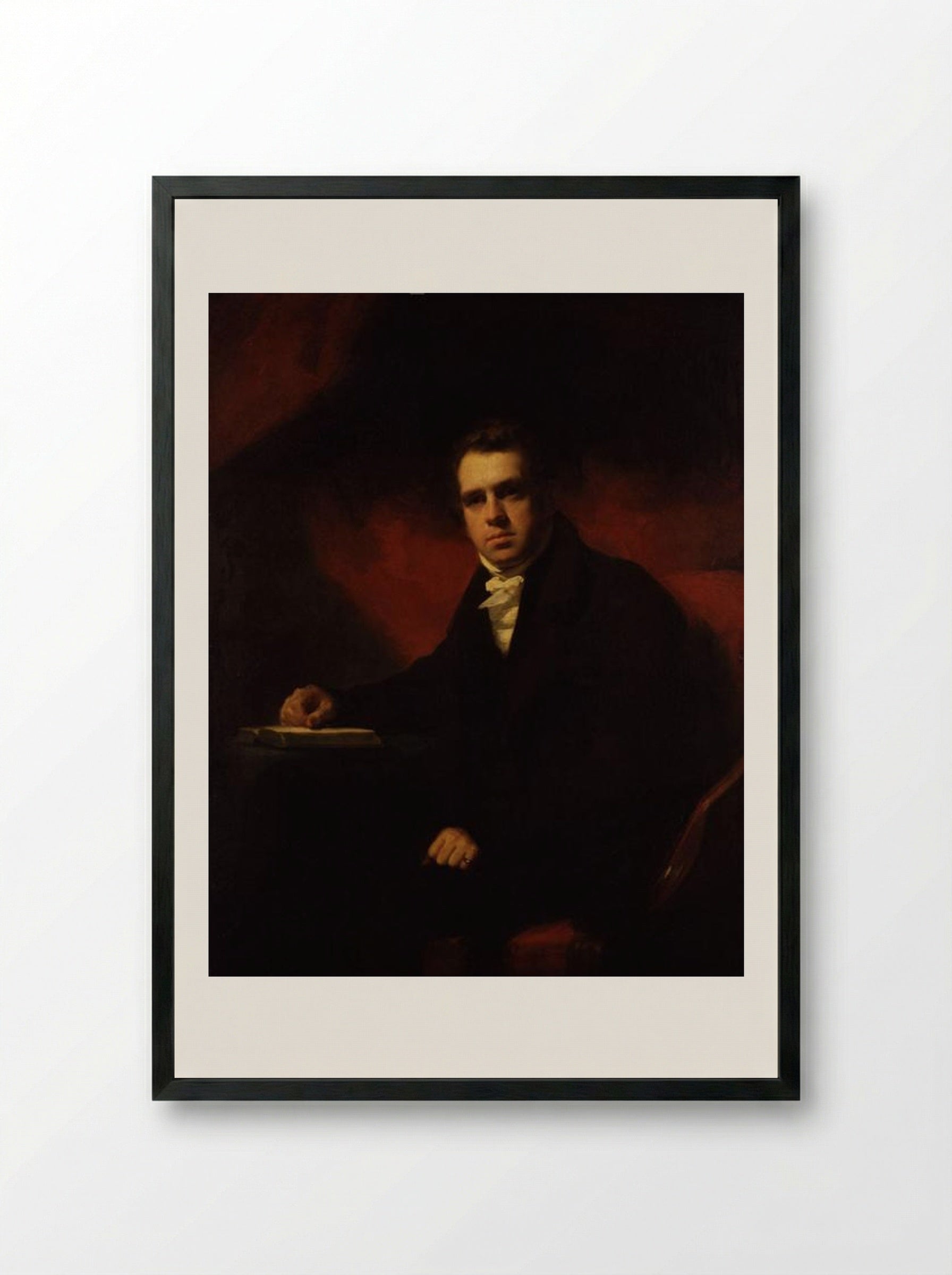 Francis Horner - Henry Raeburn - Framed Print Black