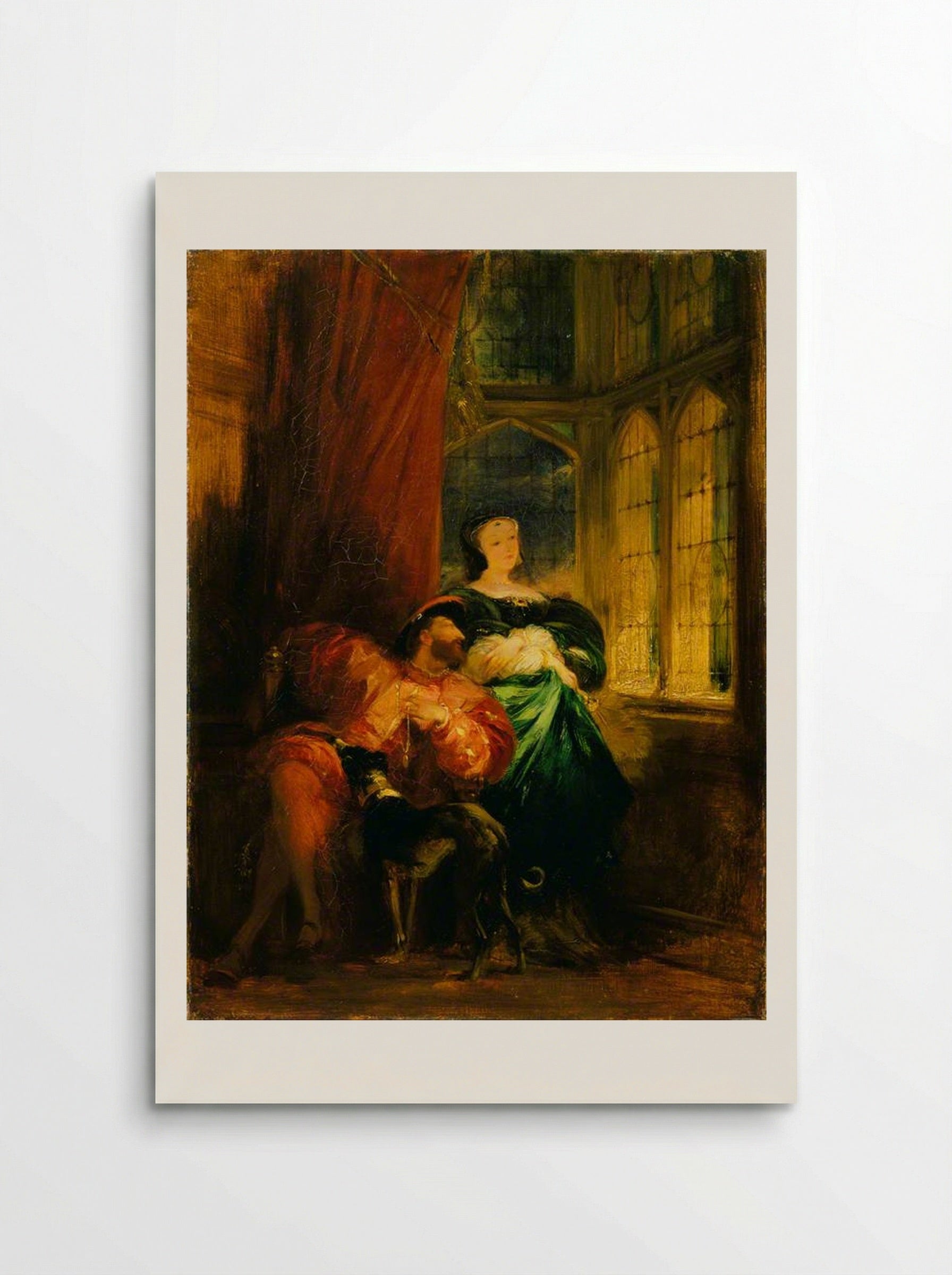 Francis I and Marguerite de Navarre - Richard Parkes Bonington - Poster