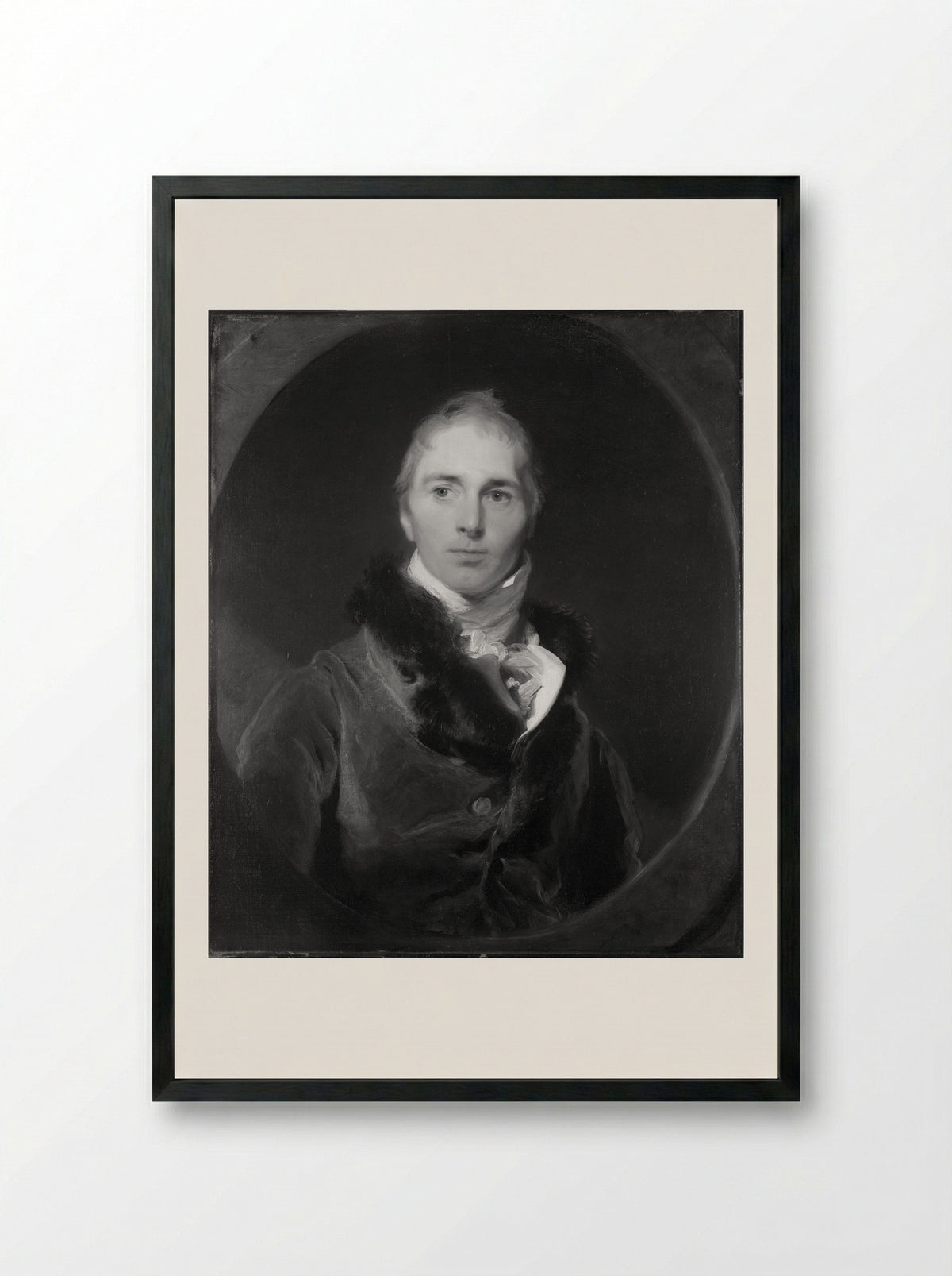 Francis Moore - Sir Thomas Lawrence - Framed Print Black