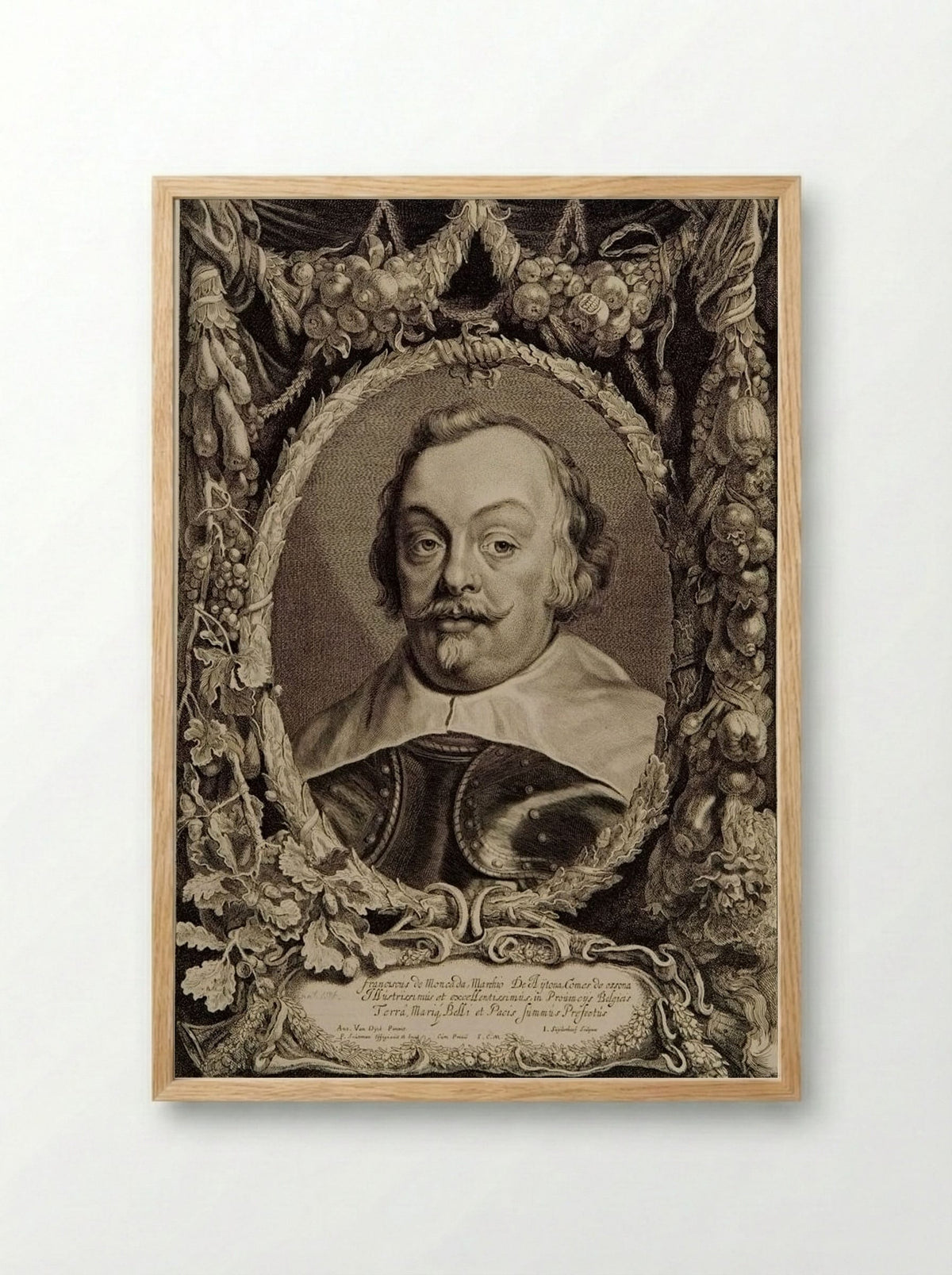 Francisco de Moncada - Jonas Suyderhoef - Framed Print Wood