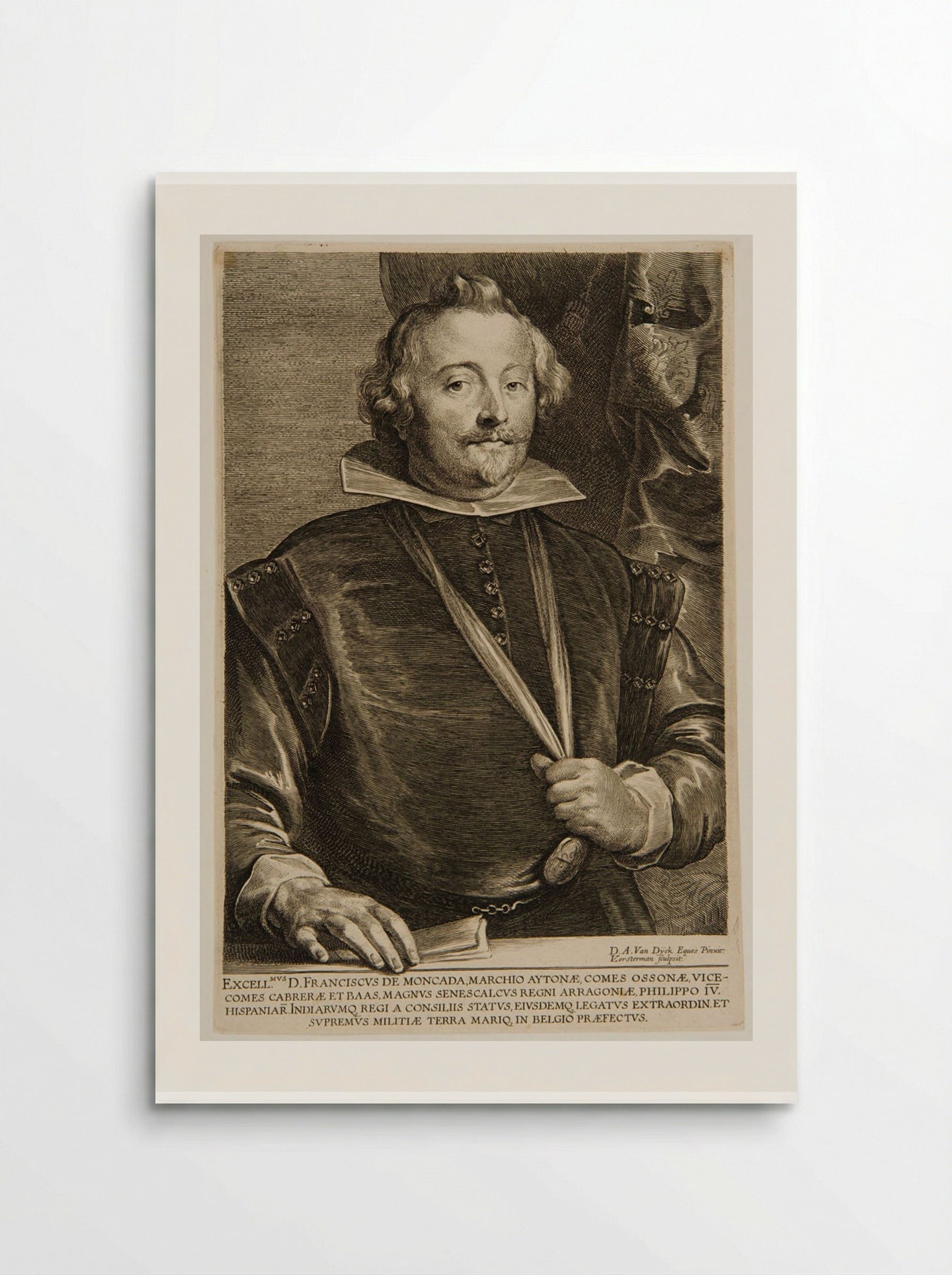 Francisco de Moncada - Lucas Vorsterman I - Poster
