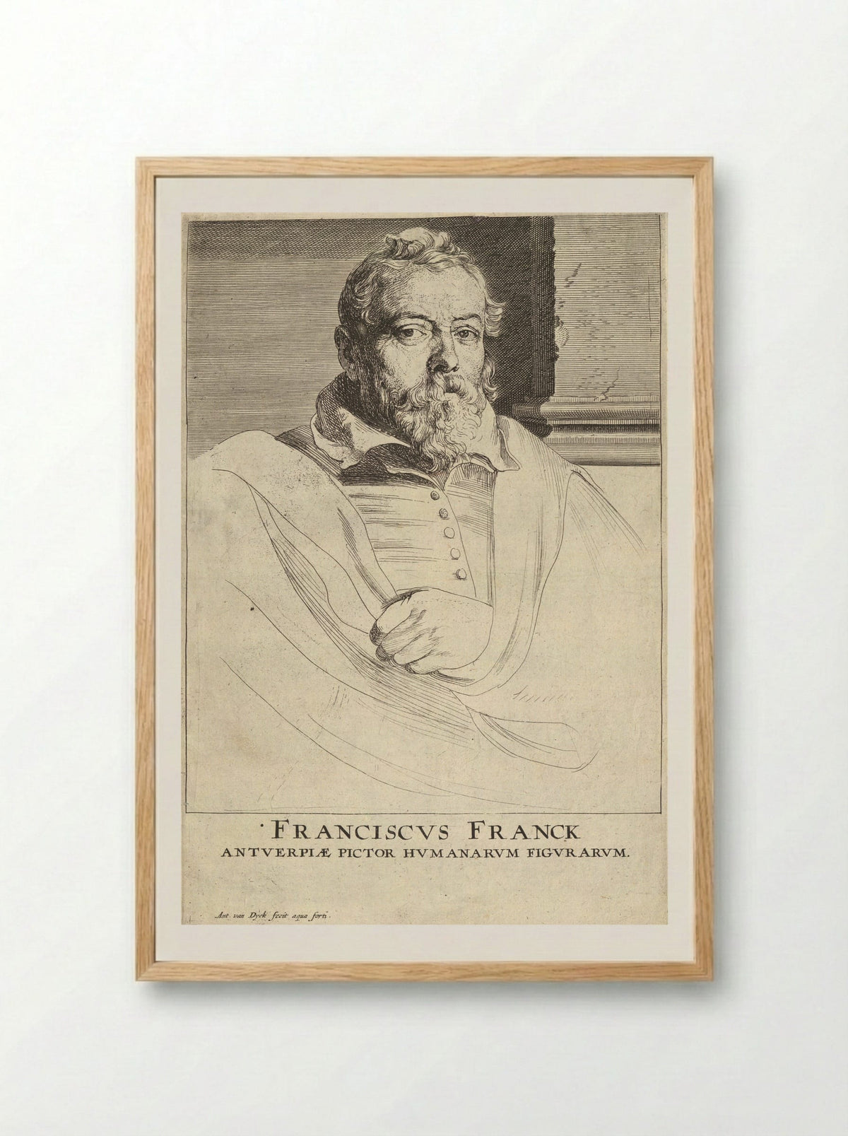 Frans Francken the Elder - Anthony van Dyck - Framed Print Wood