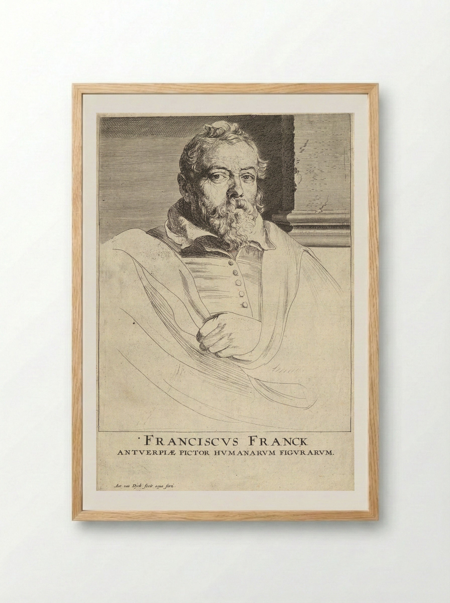 Frans Francken the Elder - Anthony van Dyck - Framed Print Wood