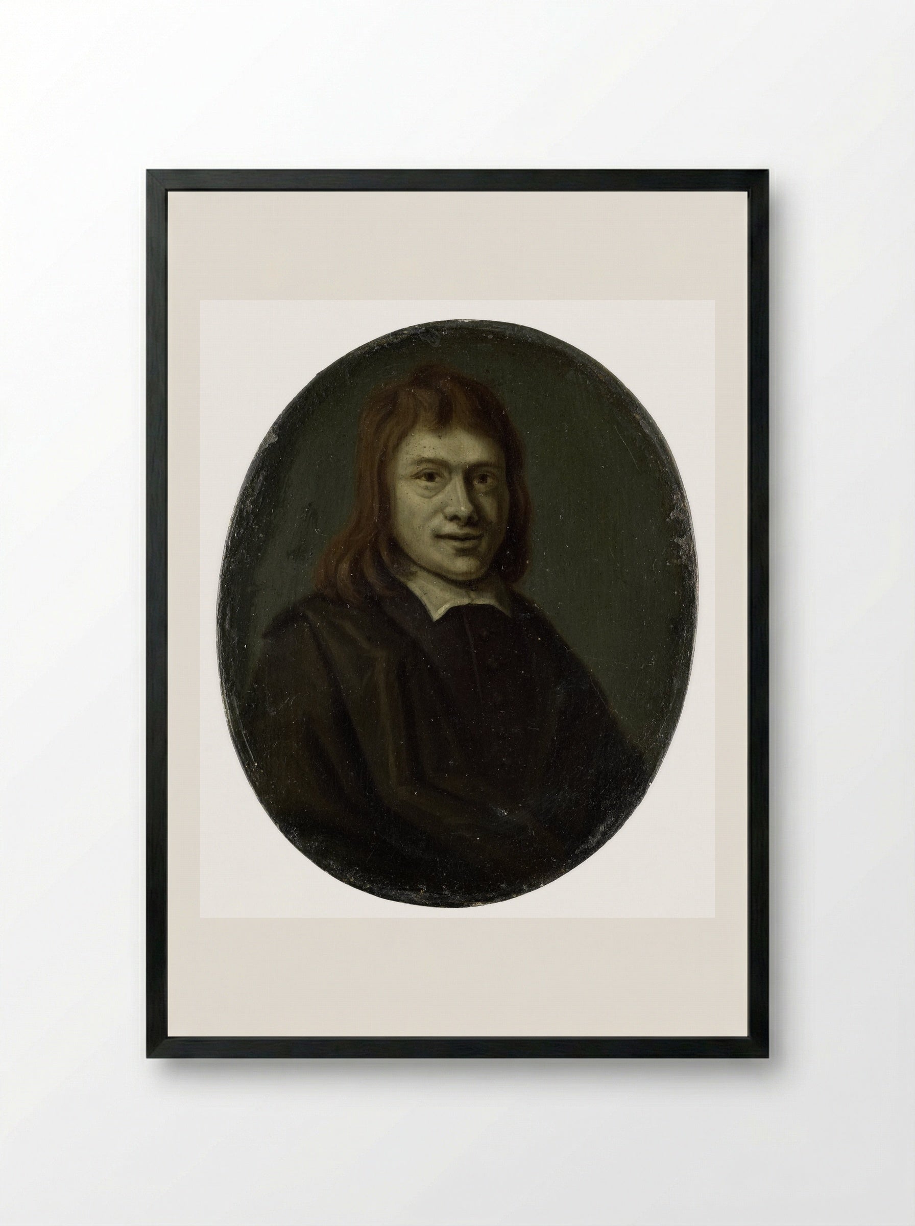 Frans van Hoogstraten - Arnoud van Halen - Framed Print Black