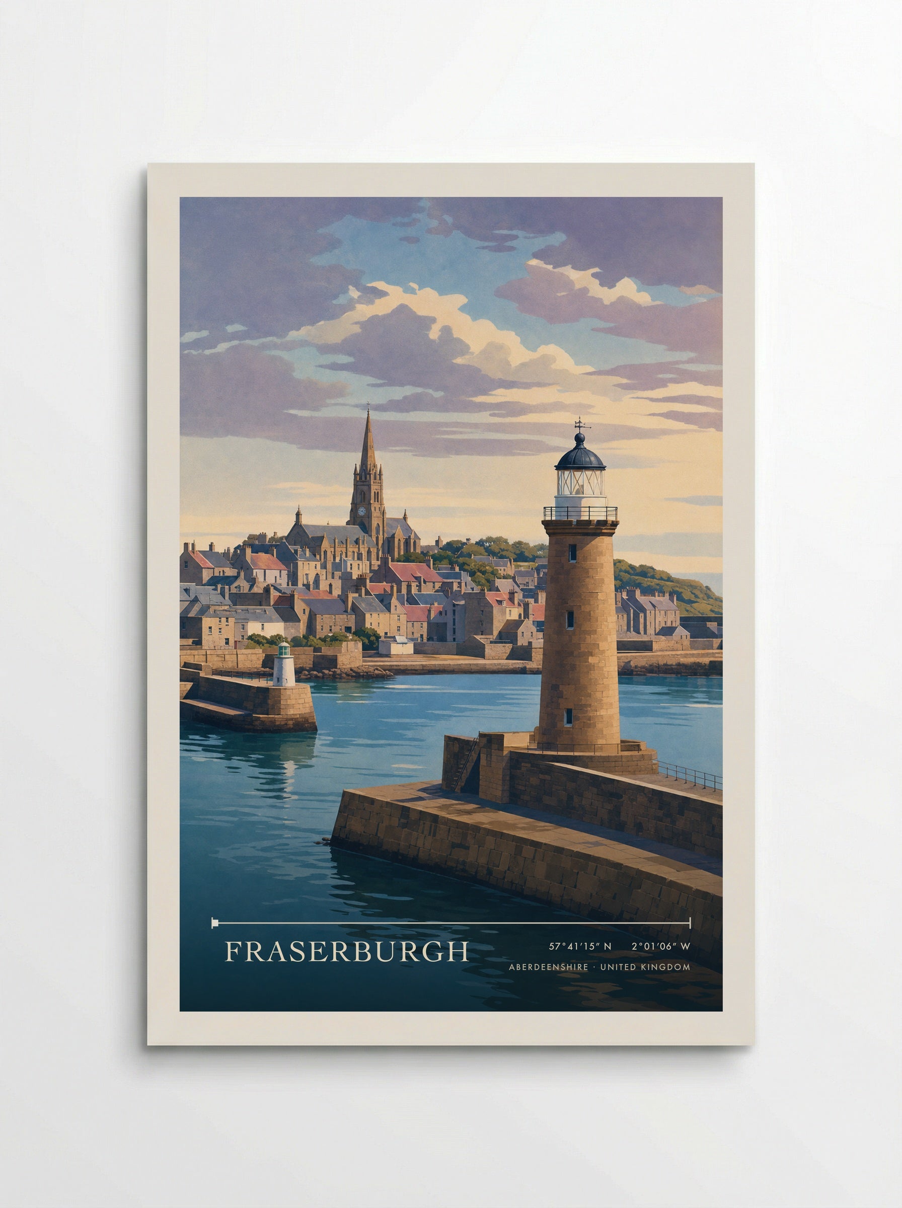 Fraserburgh Aberdeenshire United Kingdom Travel Poster - Poster
