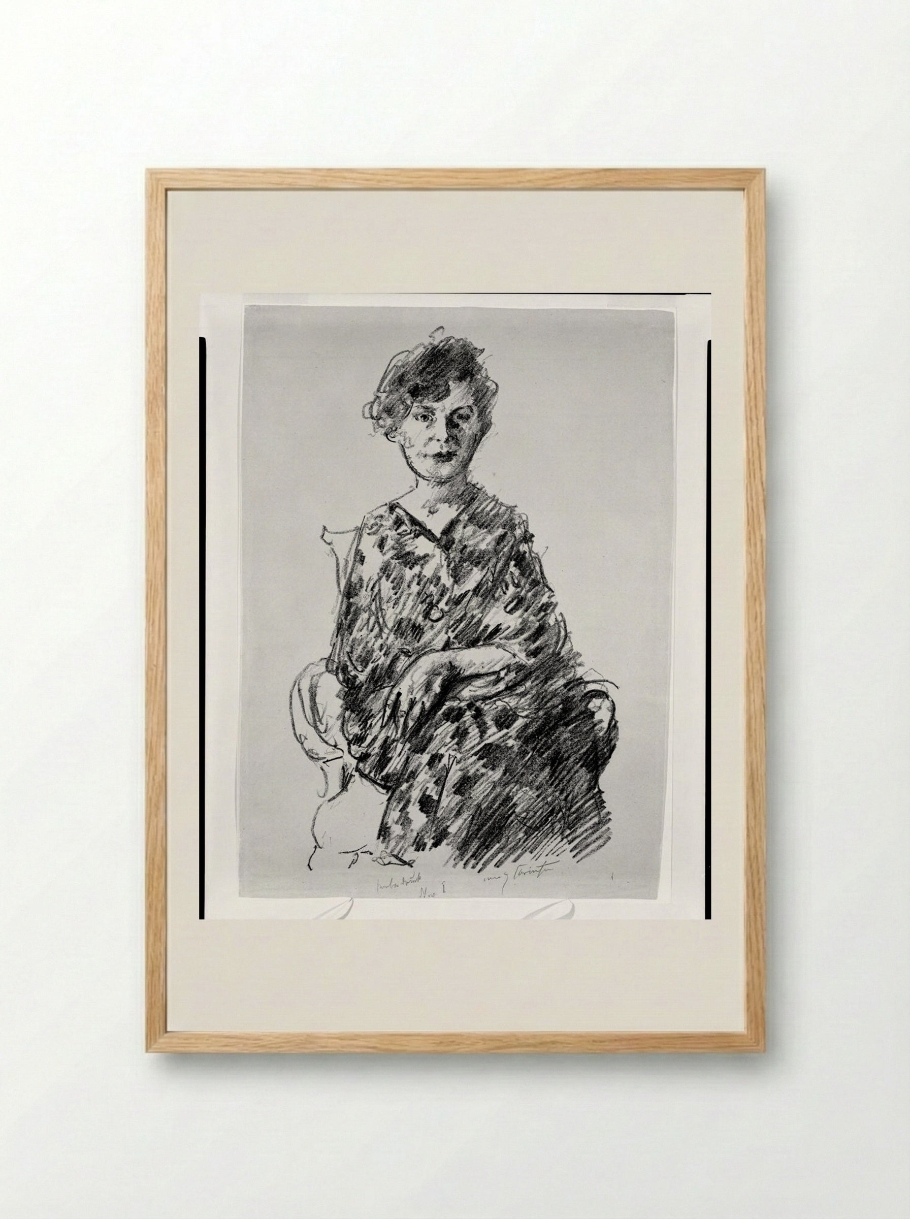 Frau Goeritz - Lovis Corinth - Framed Print Wood