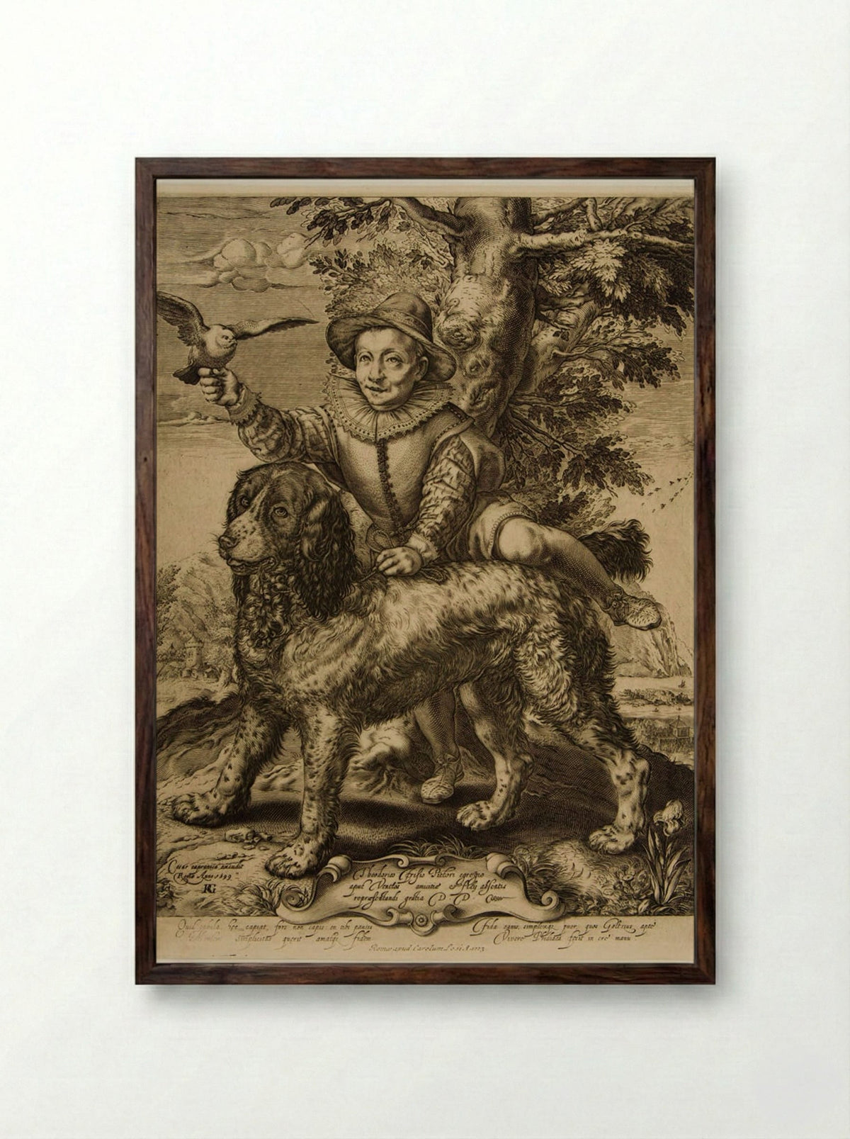 Frederik de Vries - Raffaello Guidi - Framed Print Dark Wood