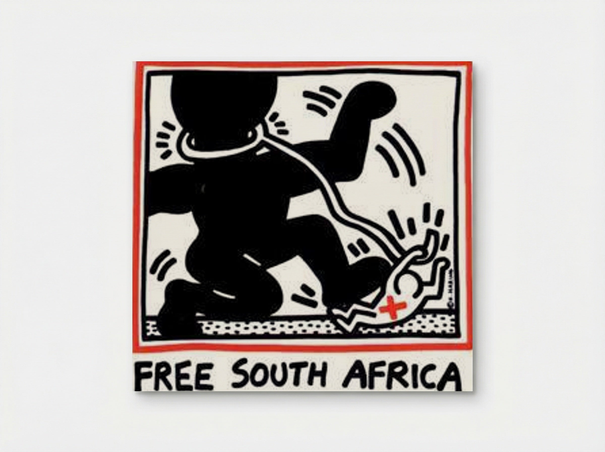 Free South Africa - Keith Haring - Poster