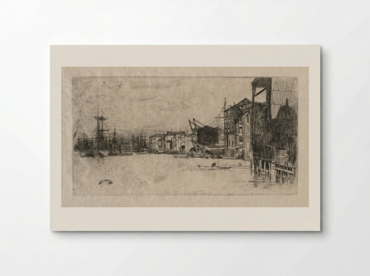 Free Trade Wharf - James McNeill Whistler - Poster