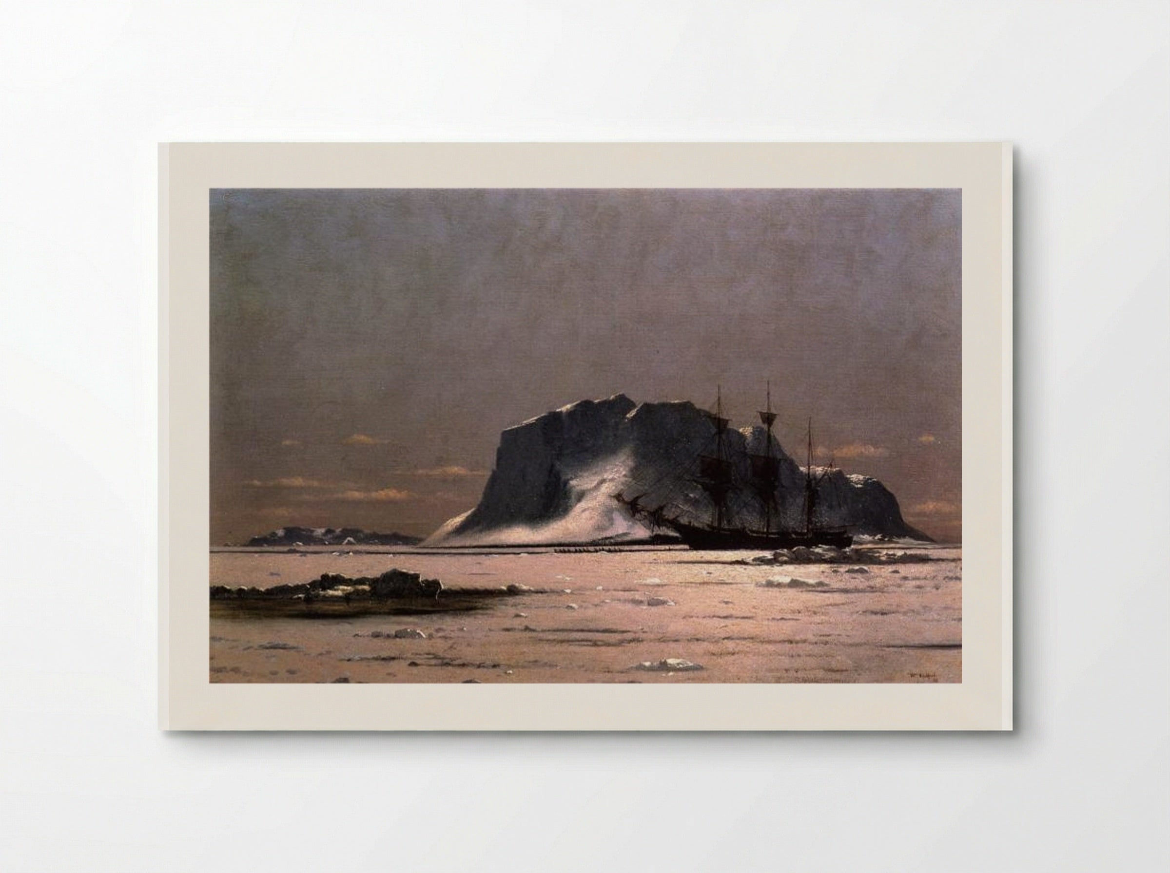 Freeing a Square Rigger - William Bradford - Poster