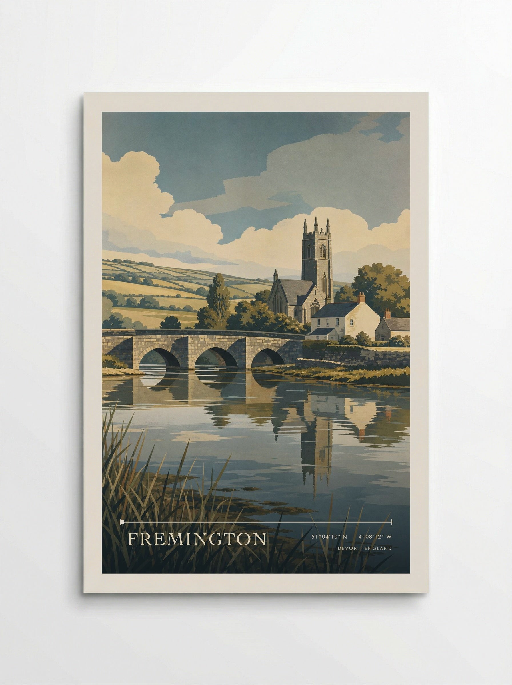 Fremington Devon England Travel Poster - Poster