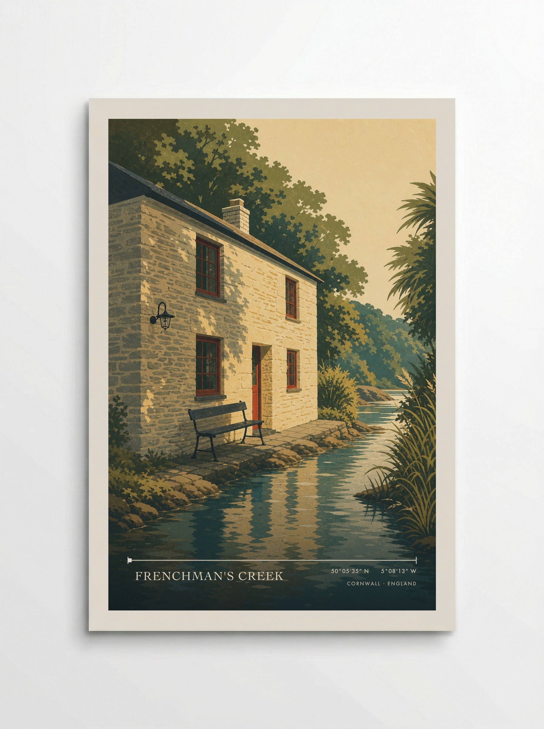 Frenchman's Creek Cornwall England Travel Poster - Poster